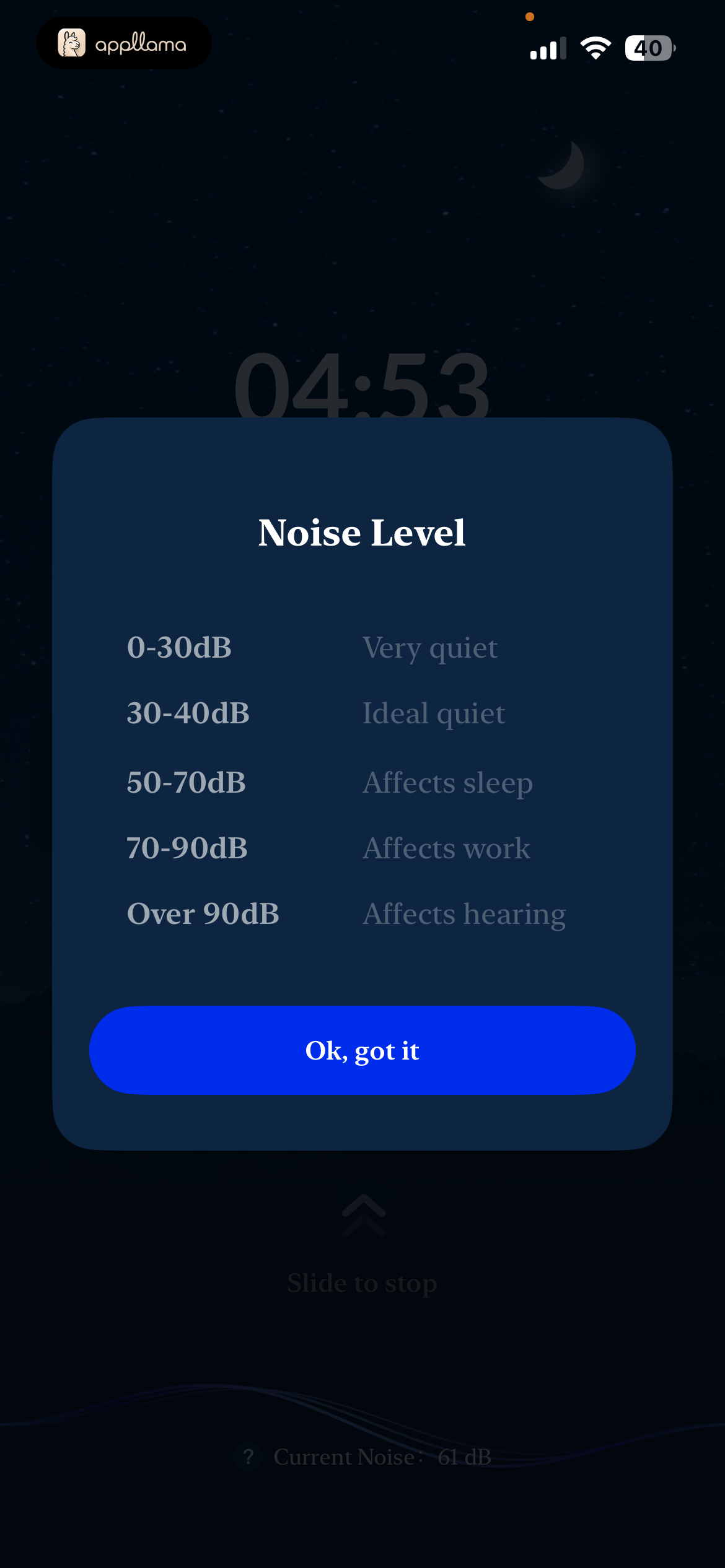 Noise Level Guide