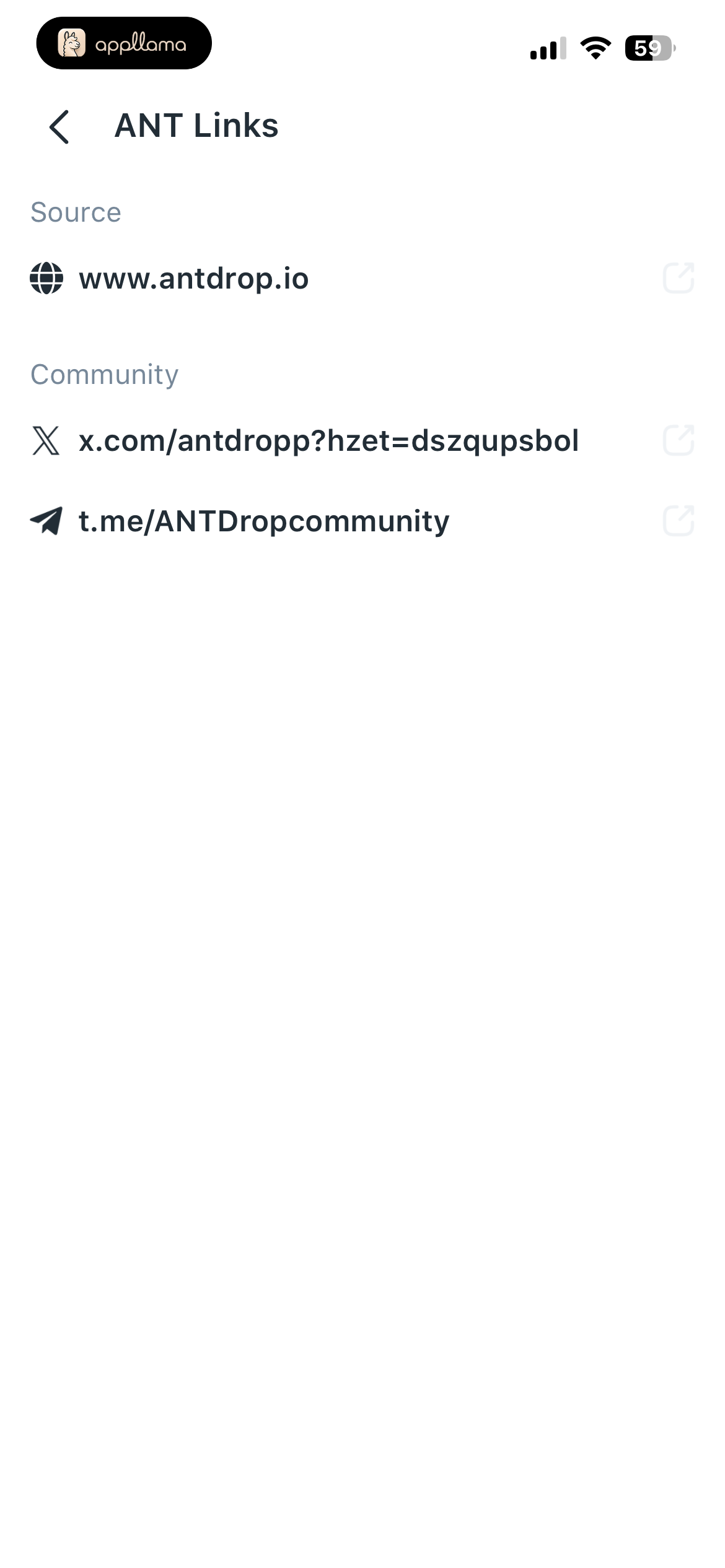 ANT External Links