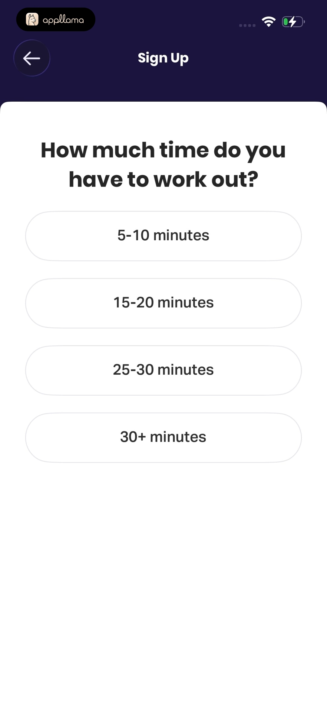 Workout Duration