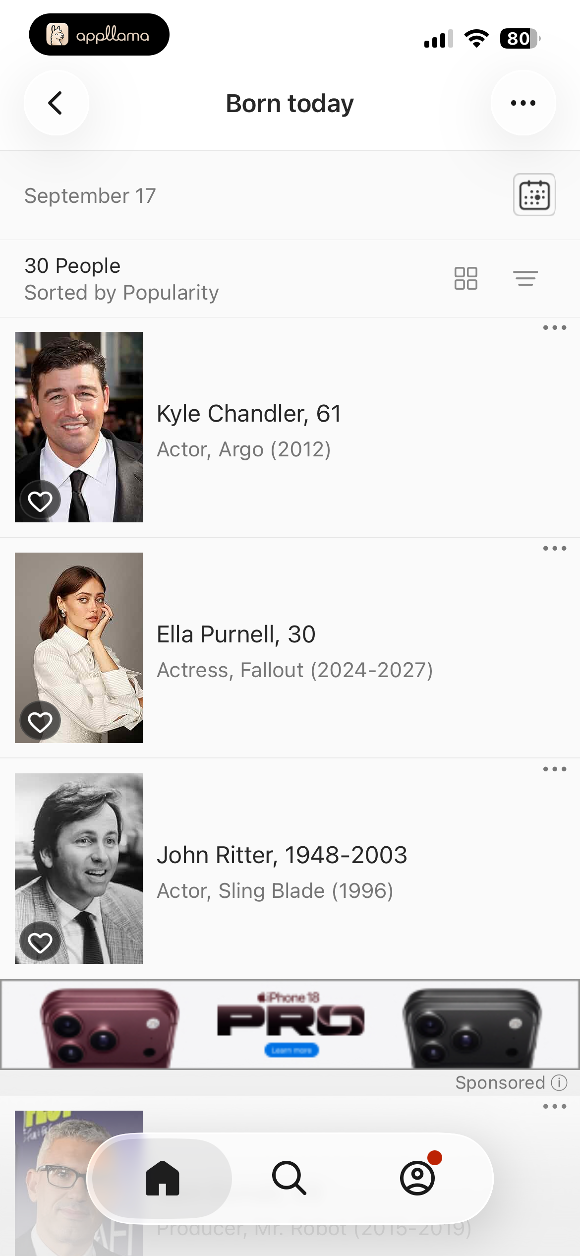 Born Today List