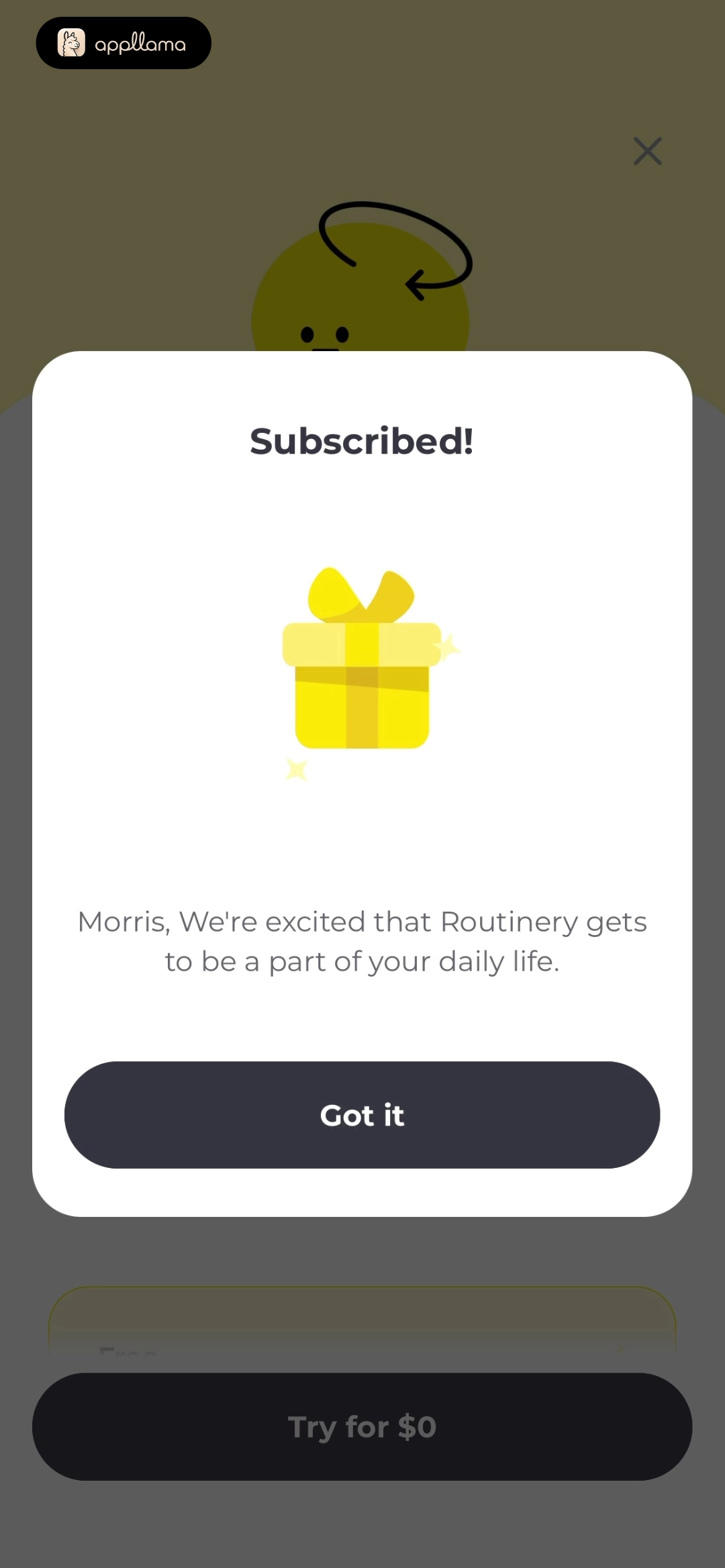 Subscription Success