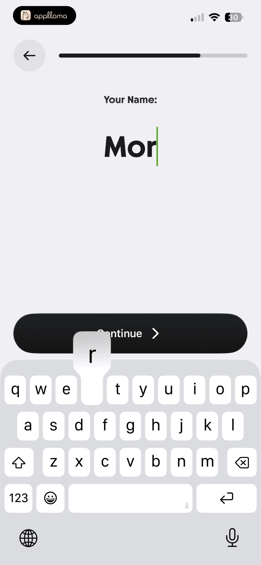 Name Entry