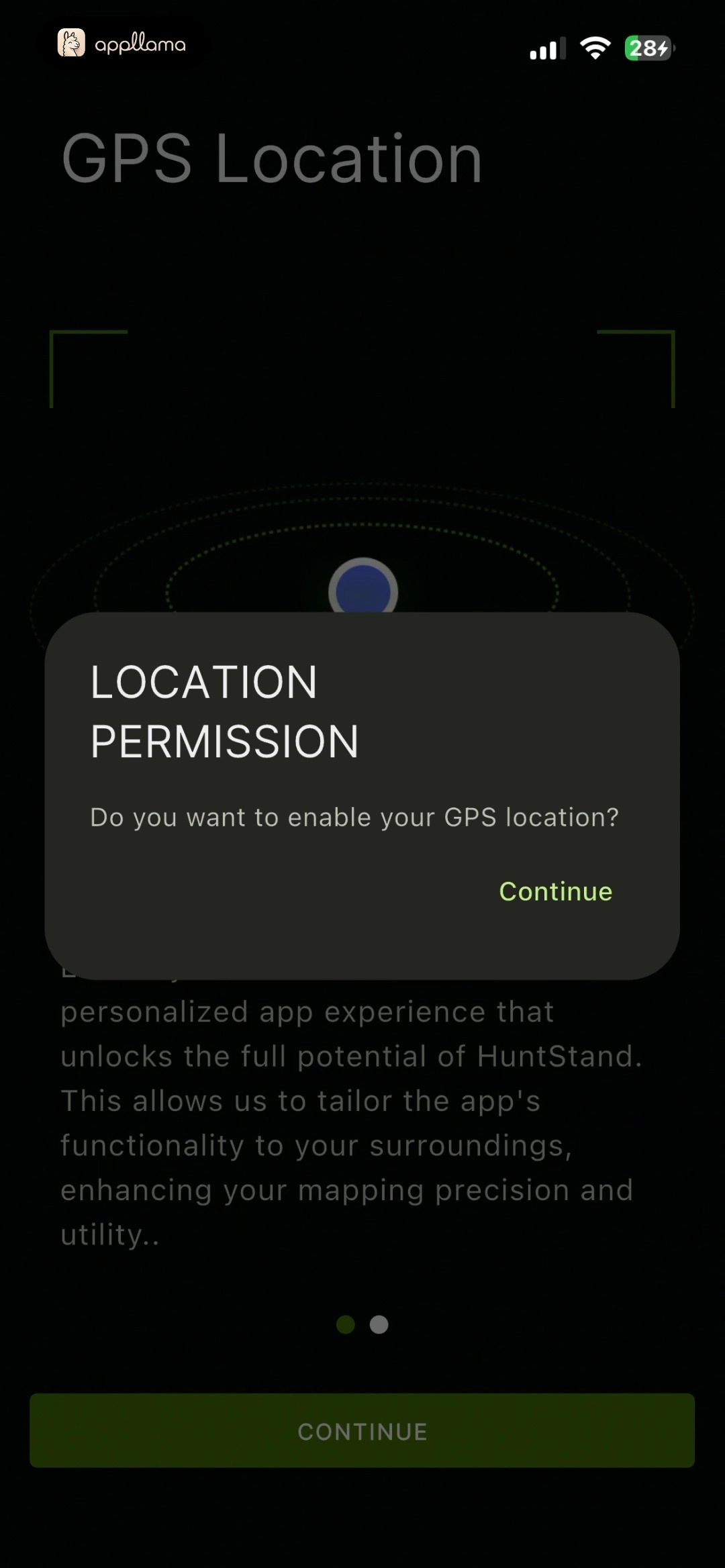 GPS Permission Prompt