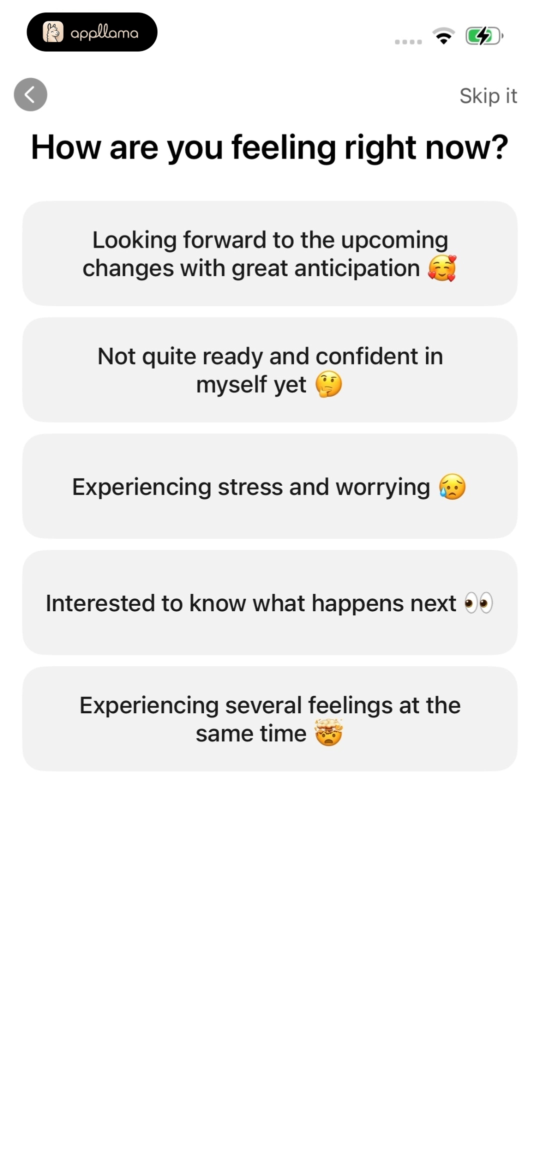 Current Mood Survey