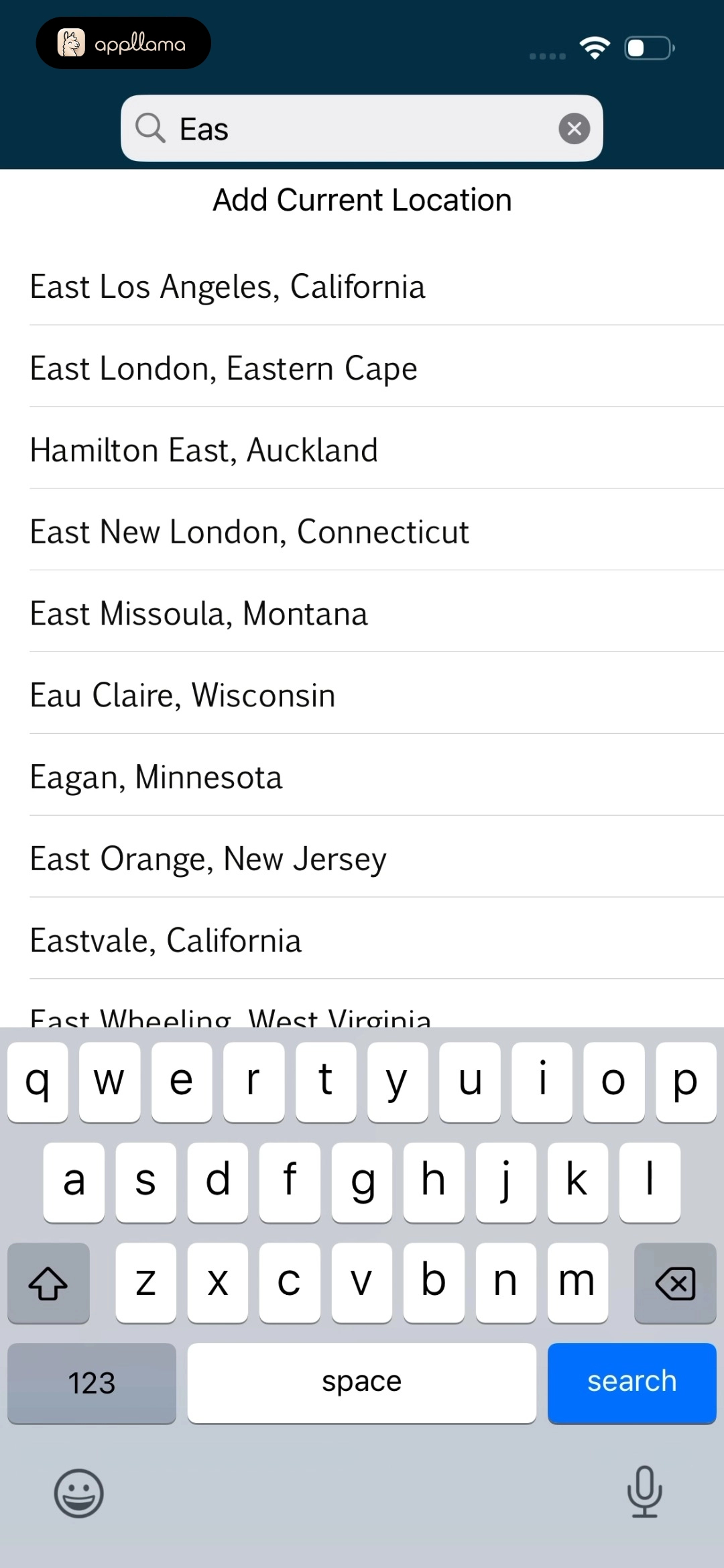 Location Search
