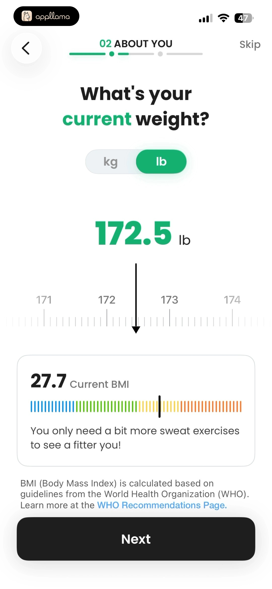 Current Weight