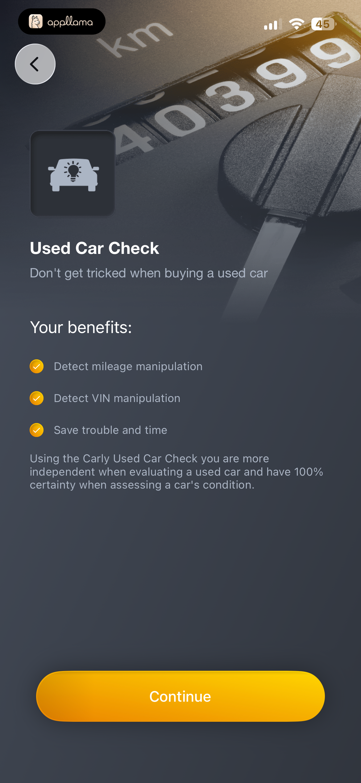 Used Car Check Intro