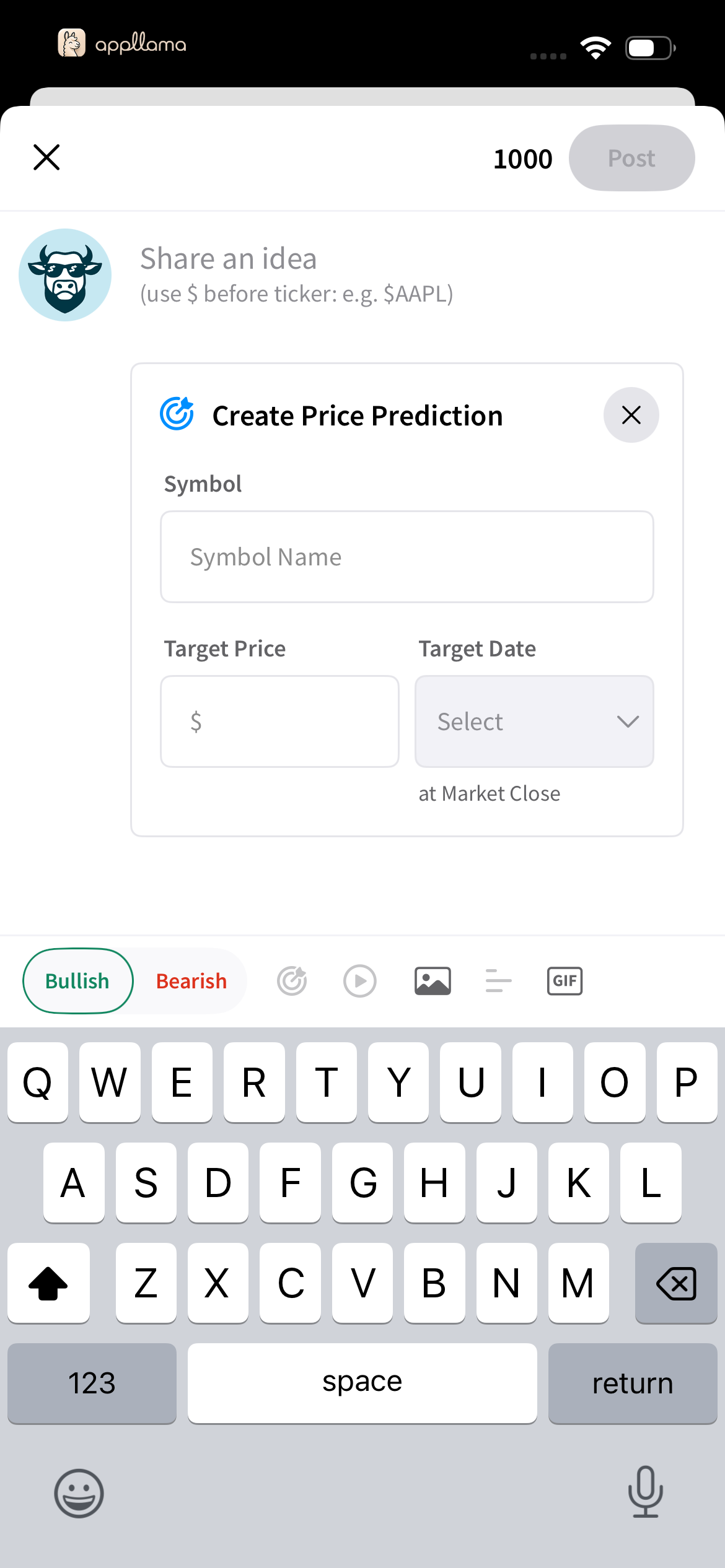 Create Price Prediction