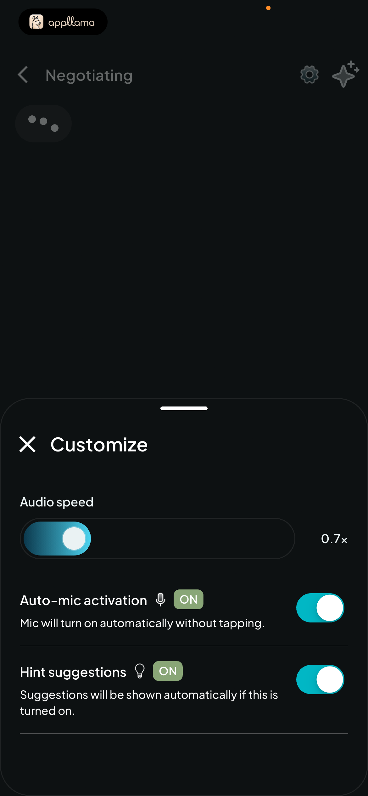 Conversation Customize