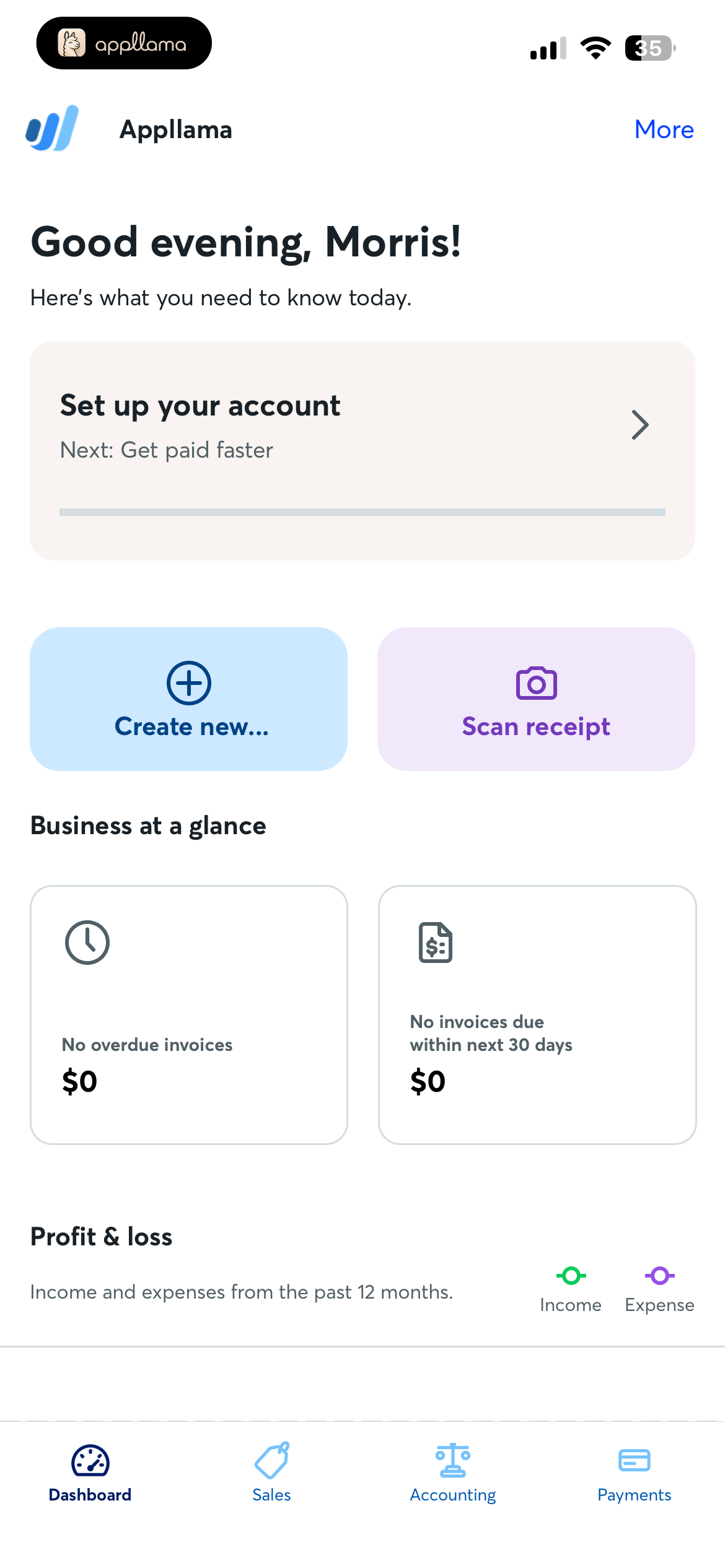 Home Dashboard