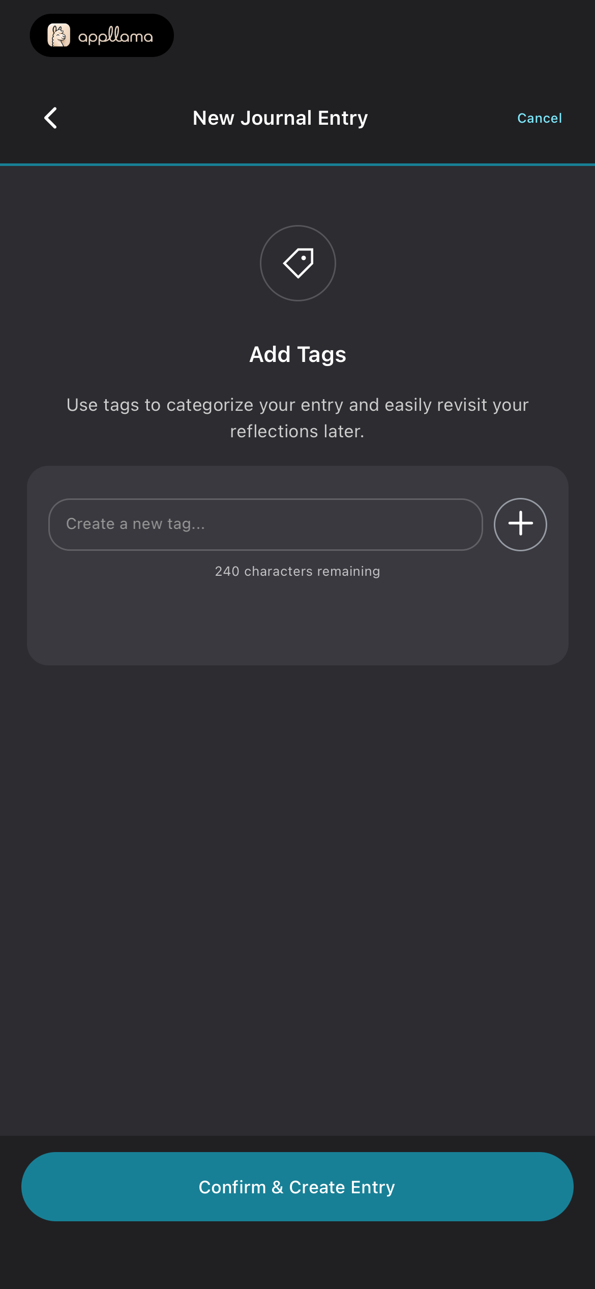 Add Journal Tags