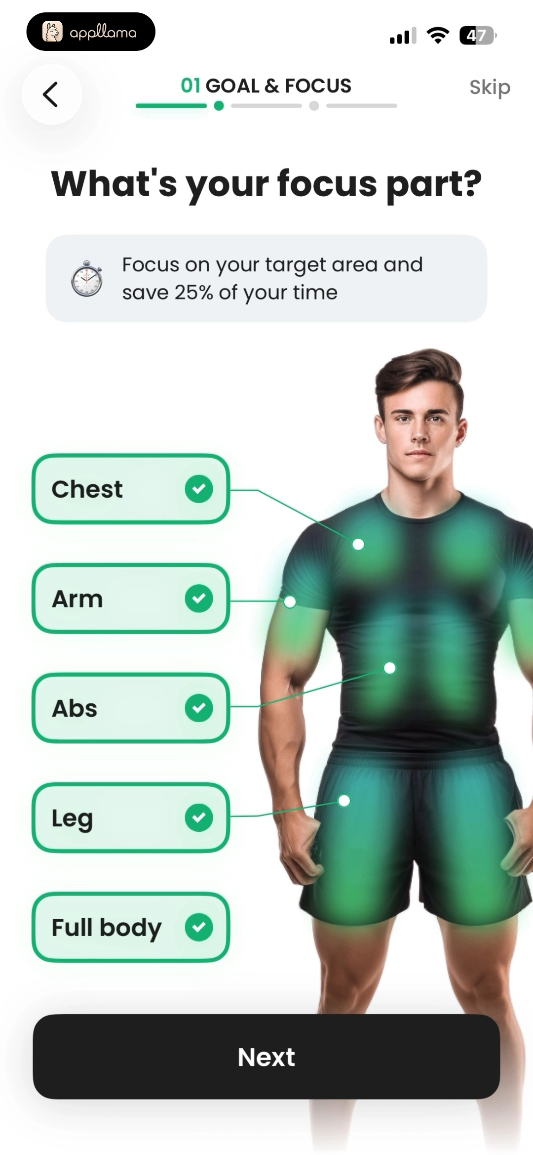 Body Focus Selection