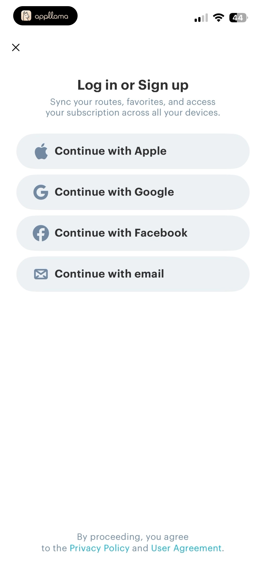 Log In or Sign Up