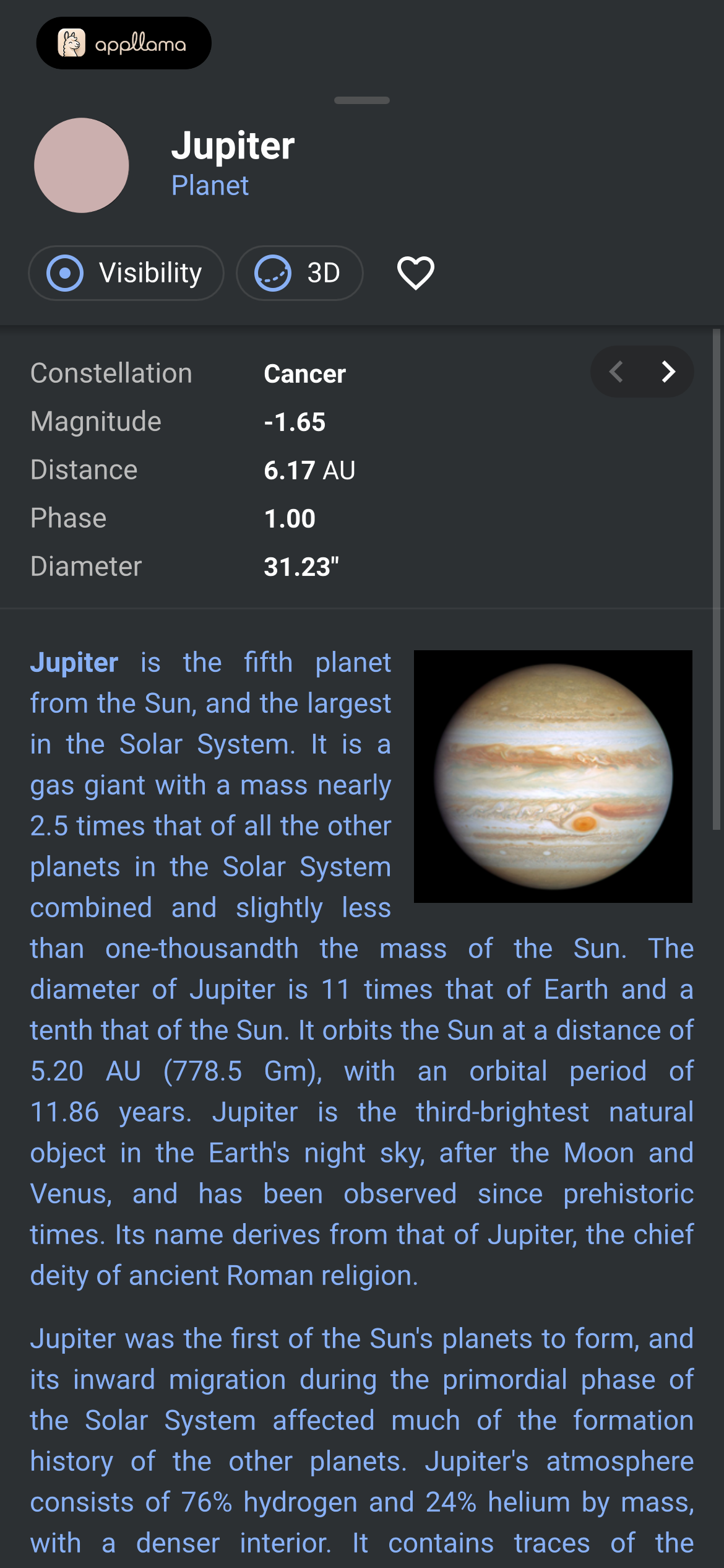 Jupiter Details