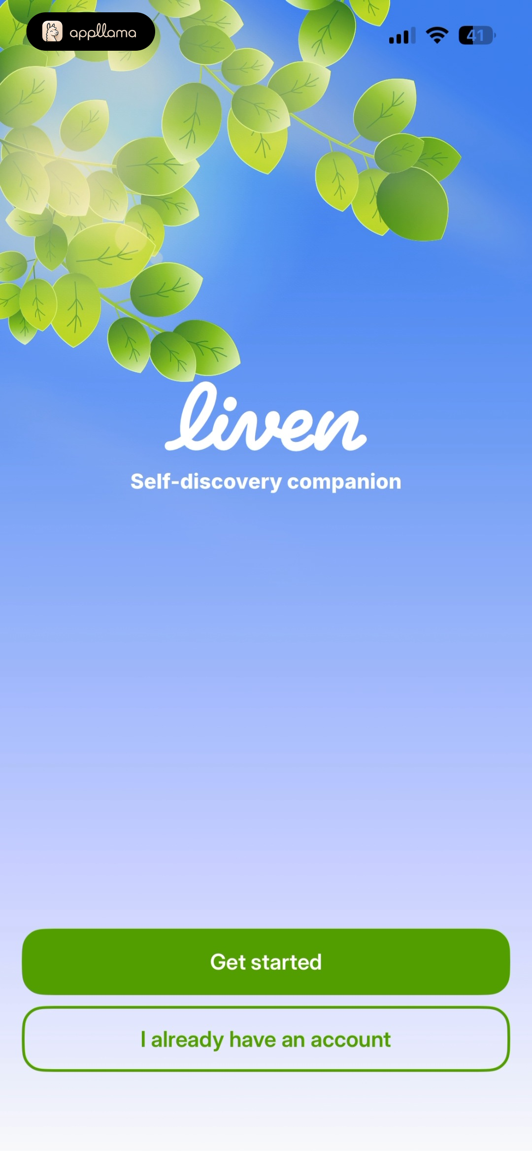 Welcome Screen