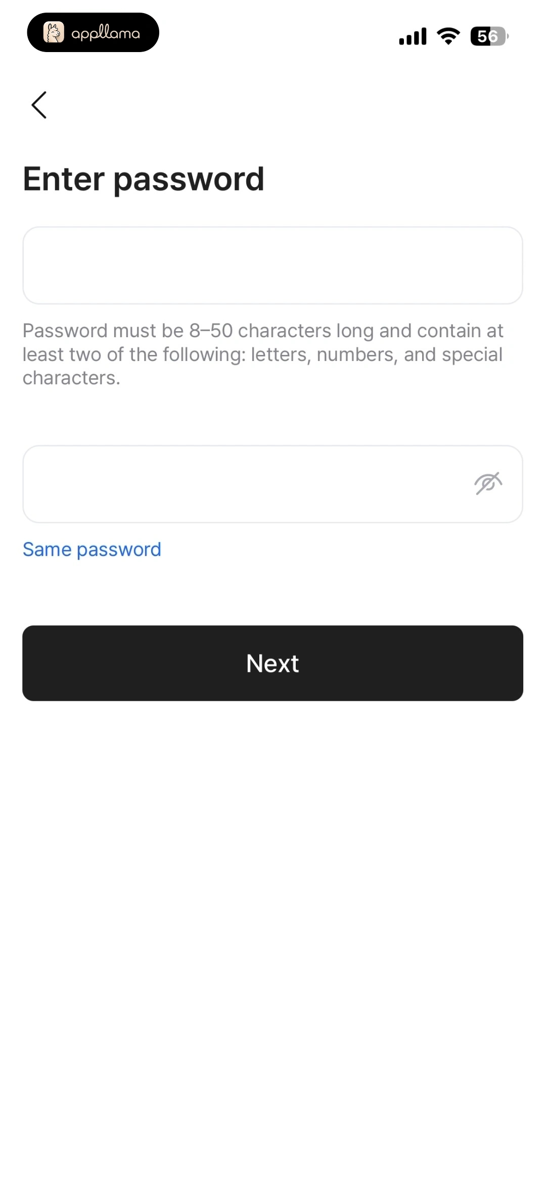 Password Setup