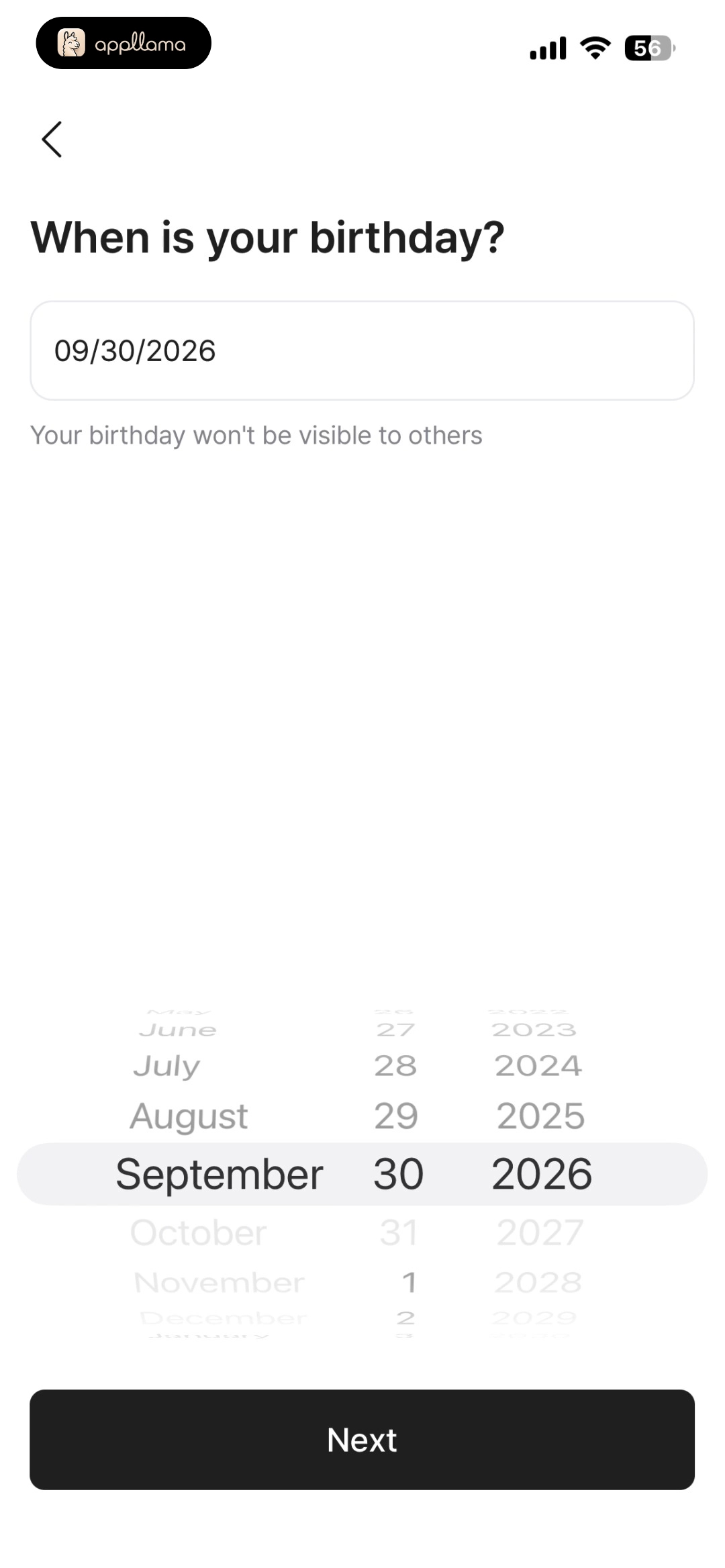 Birthday Setup