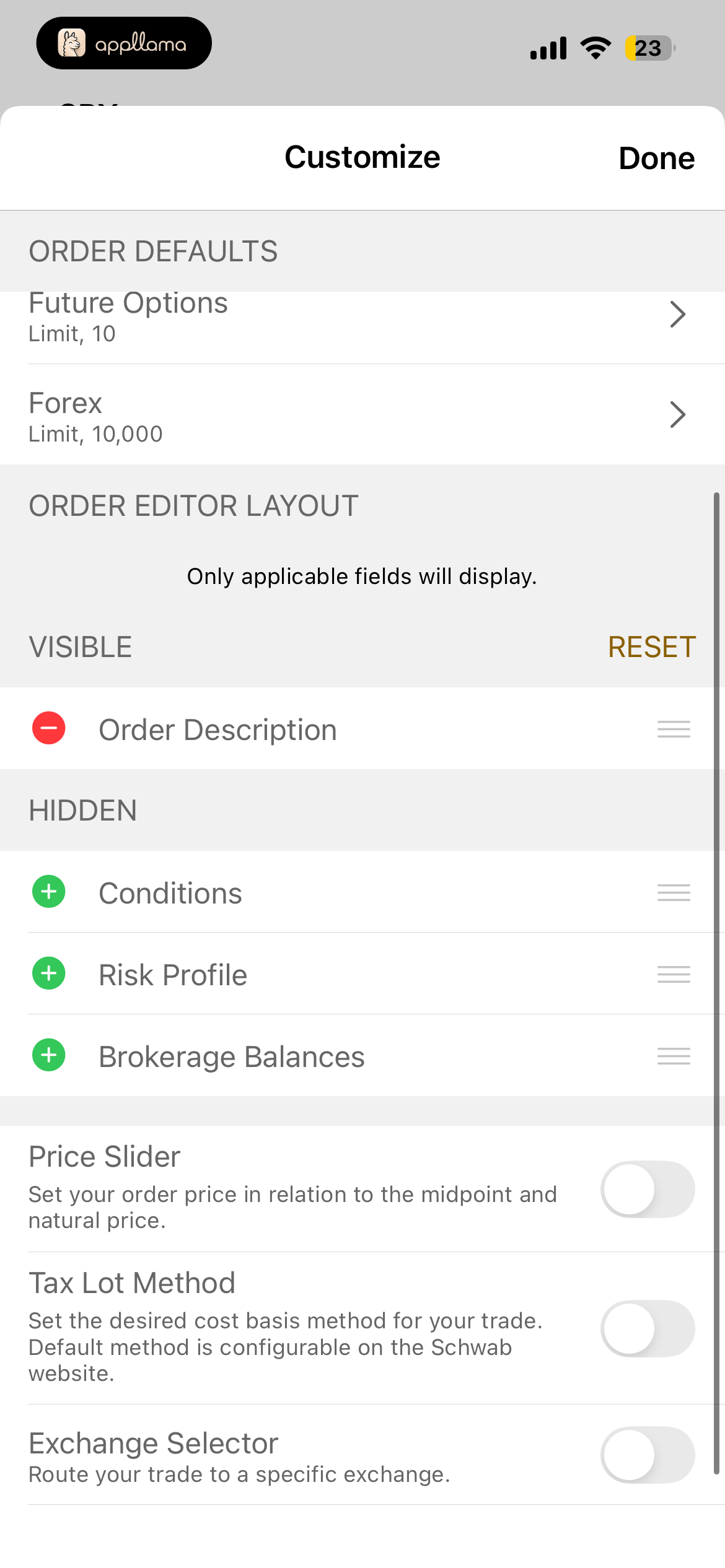 Advanced Order Customization