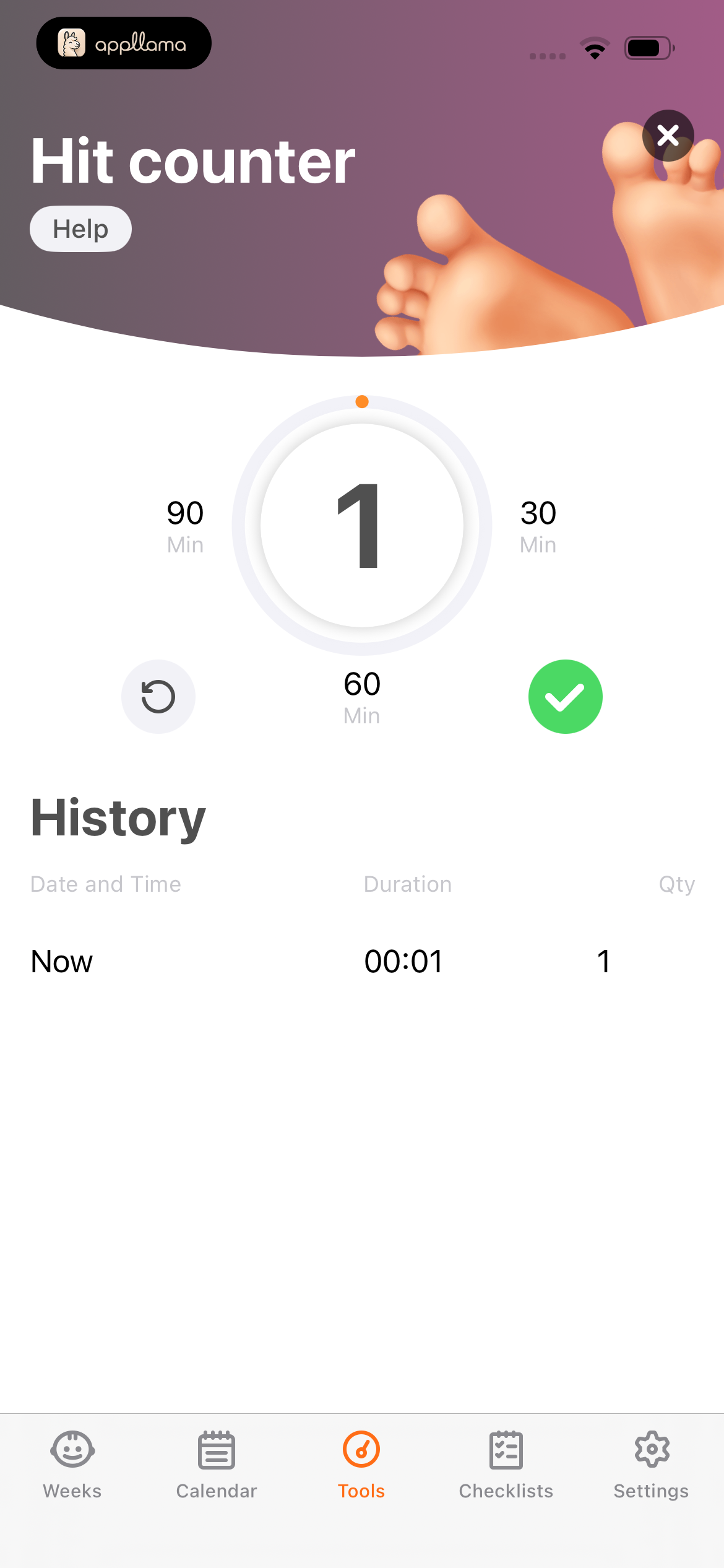 Hit Counter Active