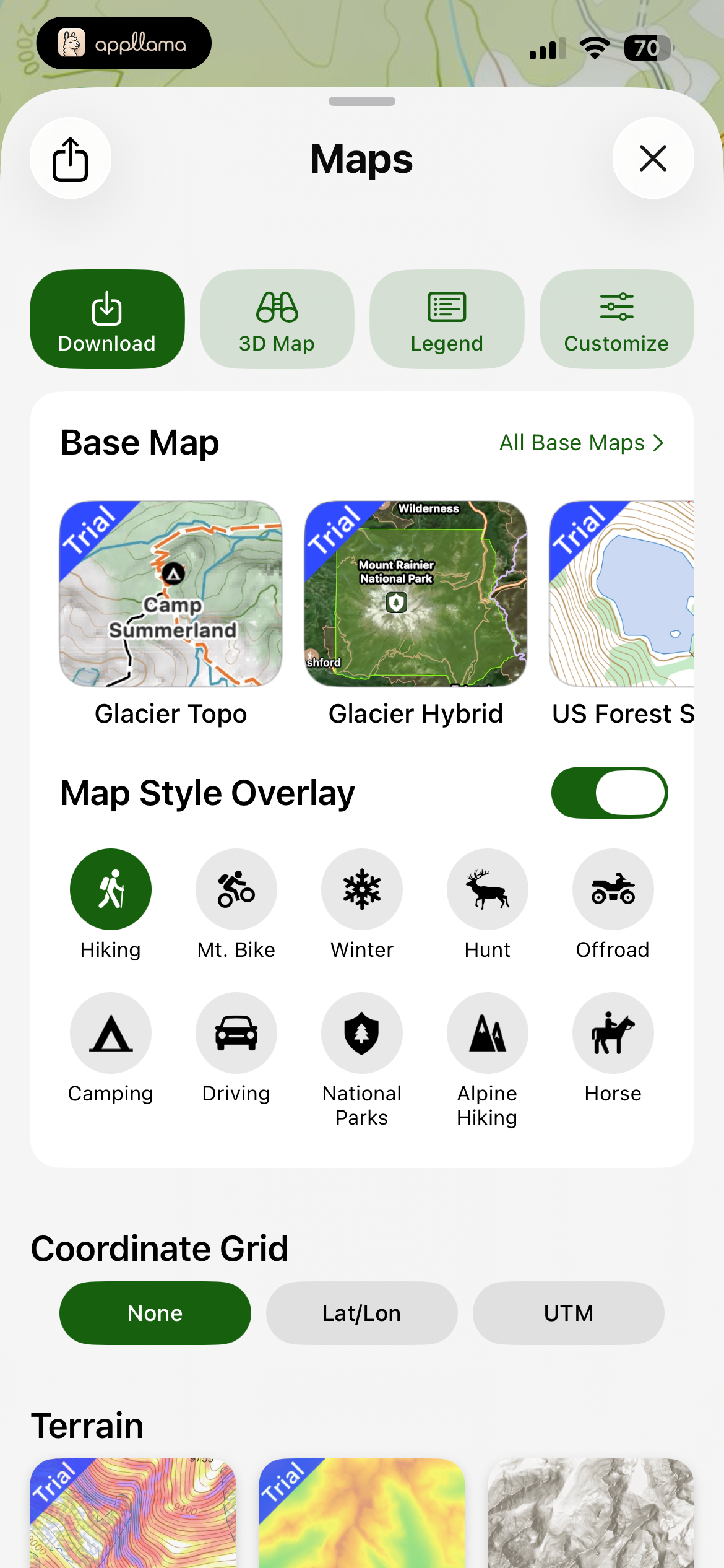 Maps Panel