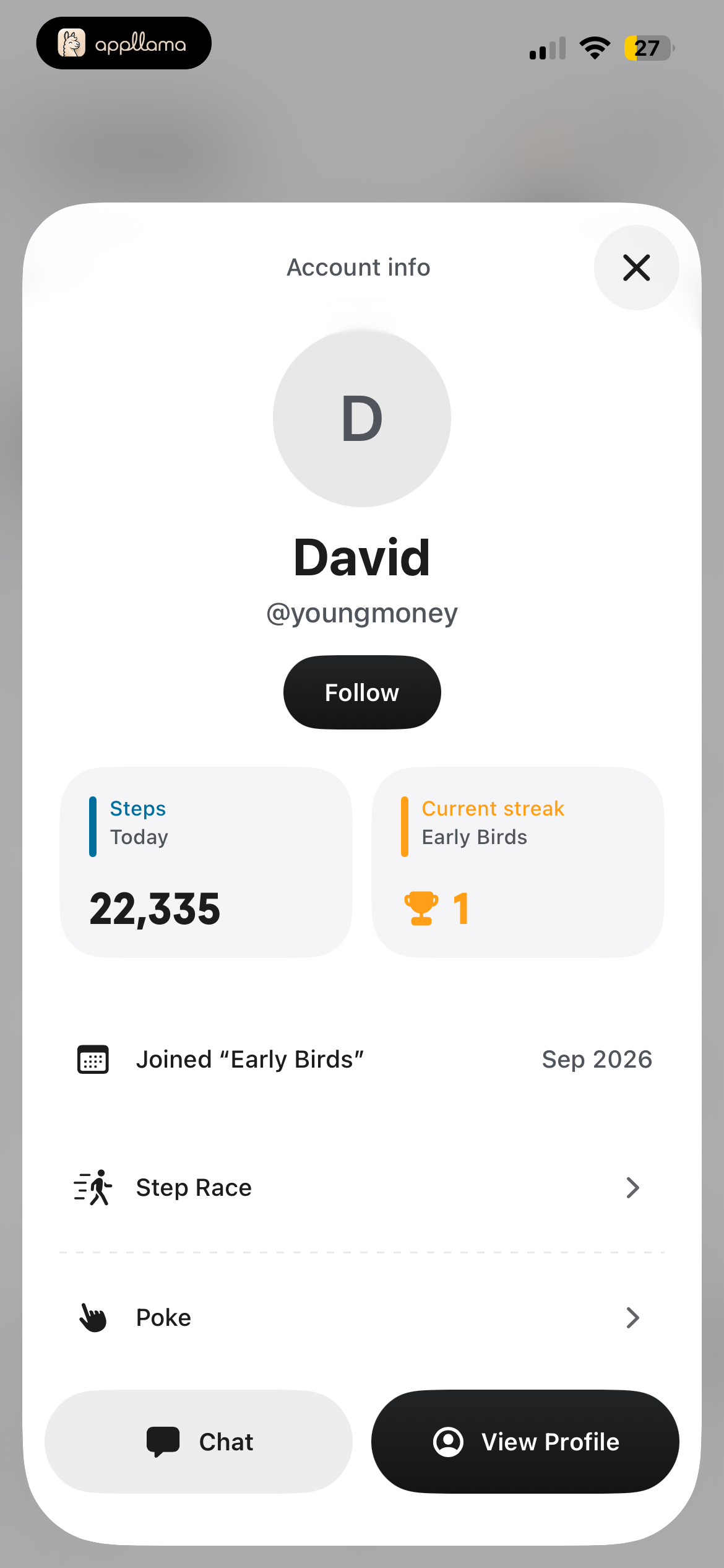 Race Participant Profile