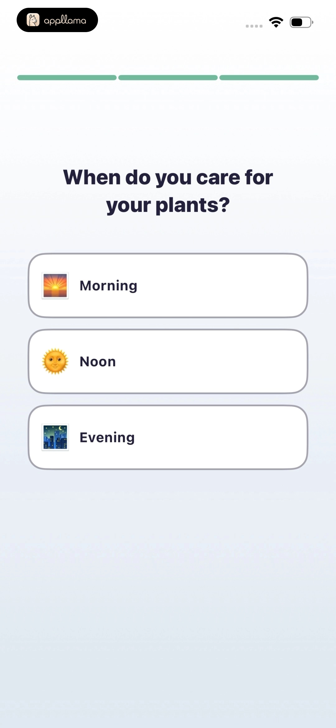 Care Time Selection