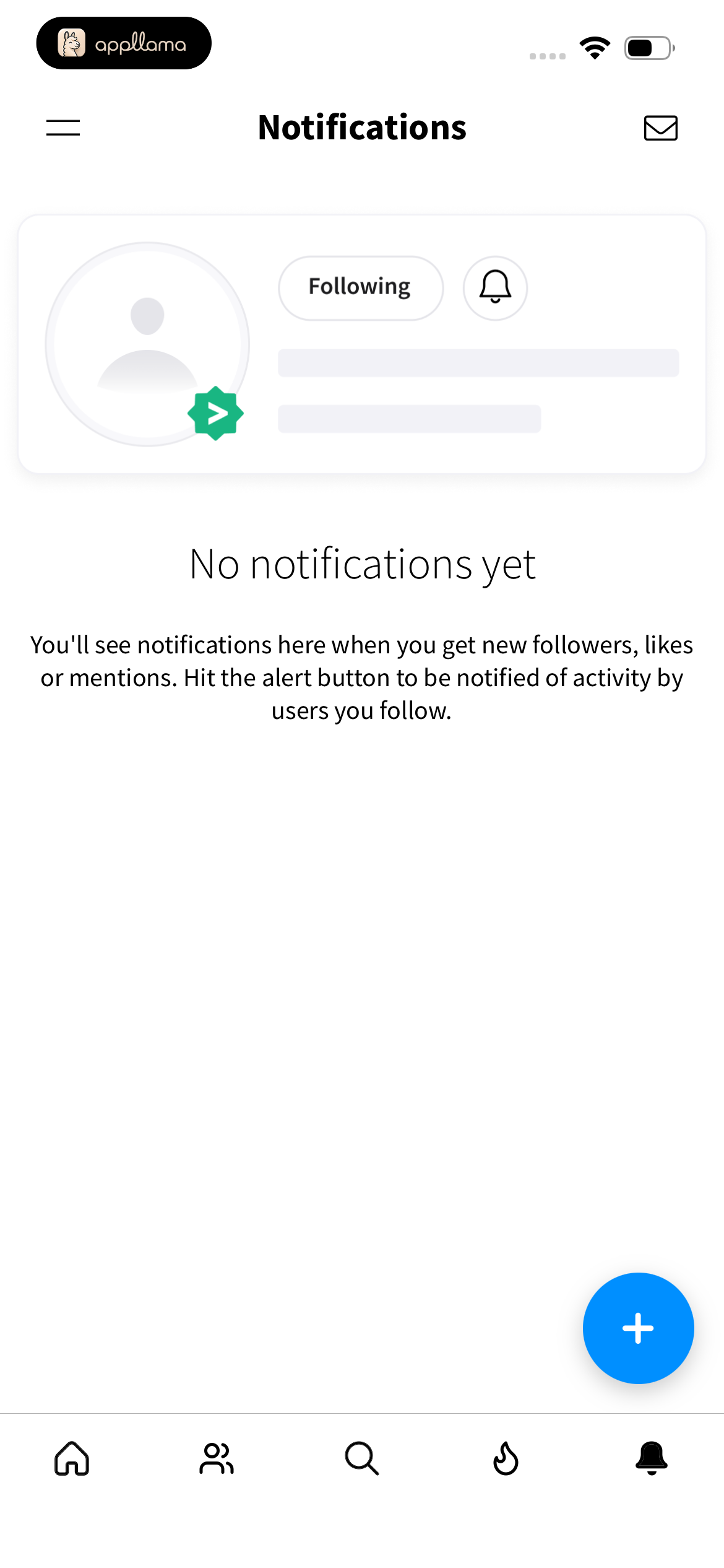 Notifications Empty State