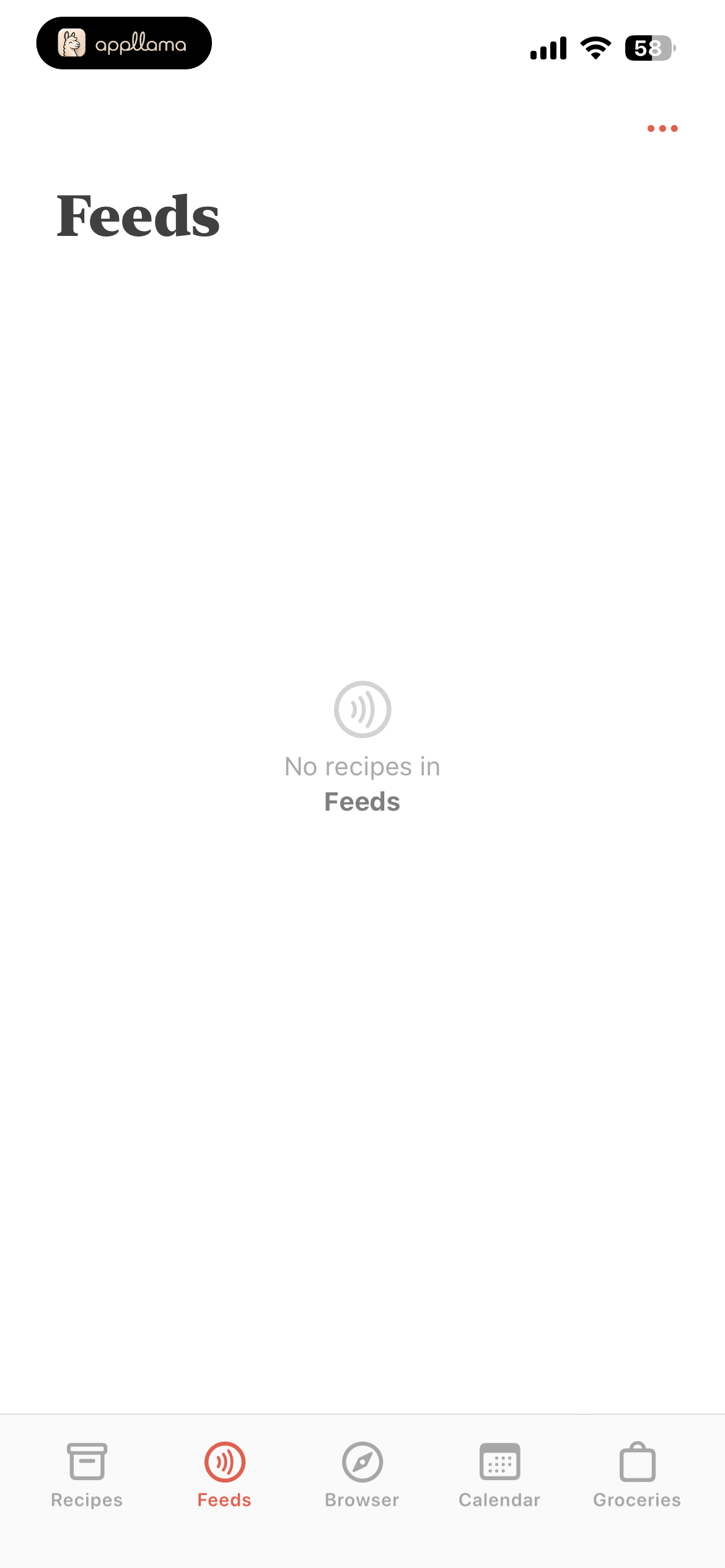 Feeds Empty