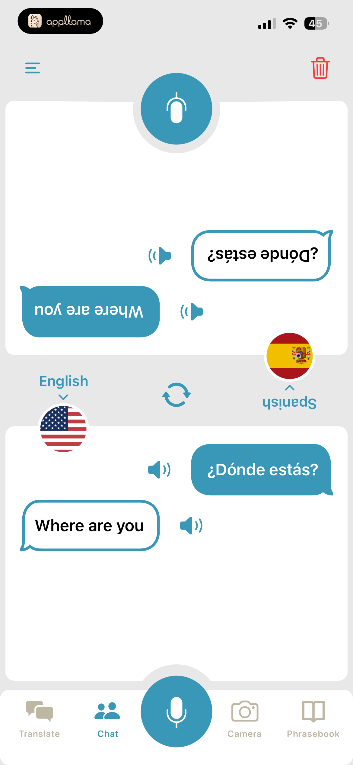 Split Conversation Chat
