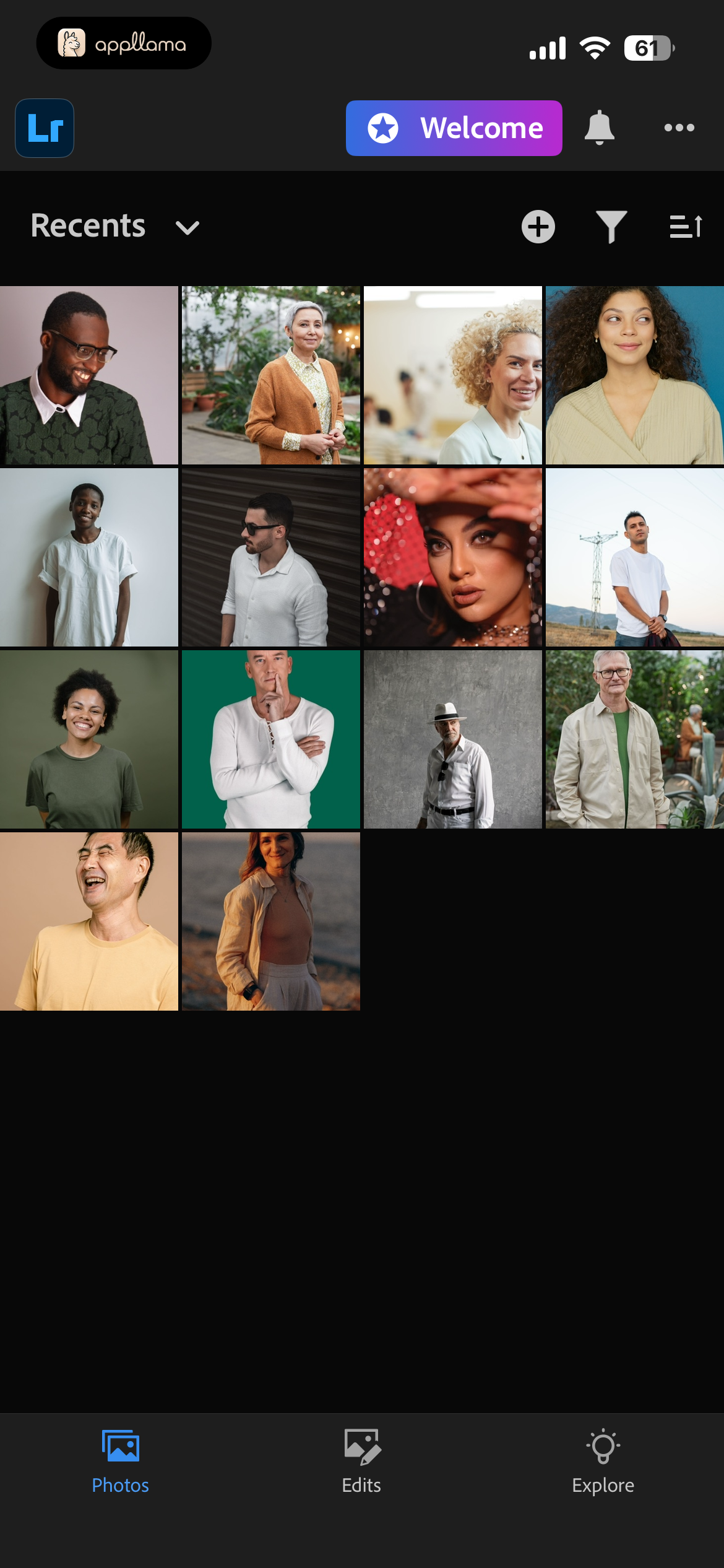 Recents Photo Grid
