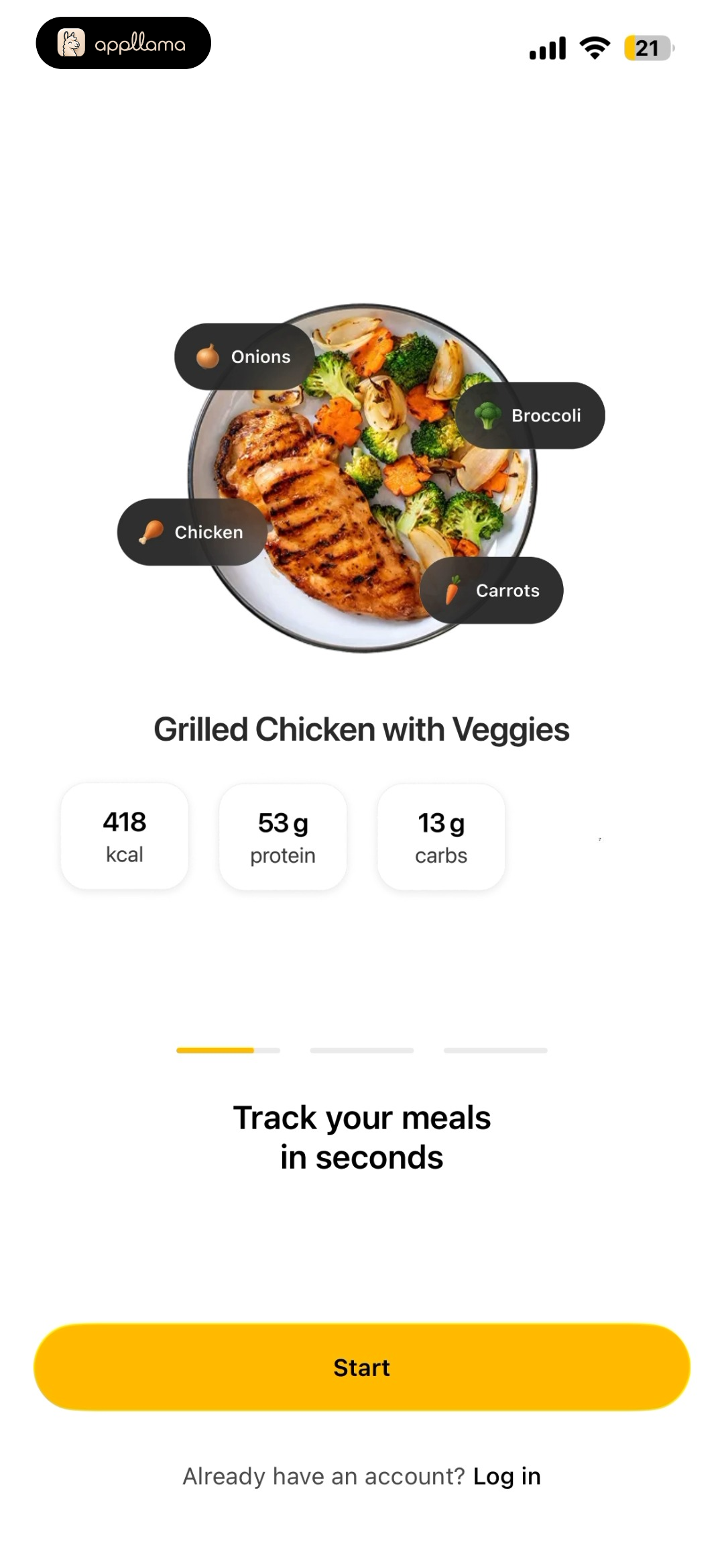 Onboarding Meal Analysis