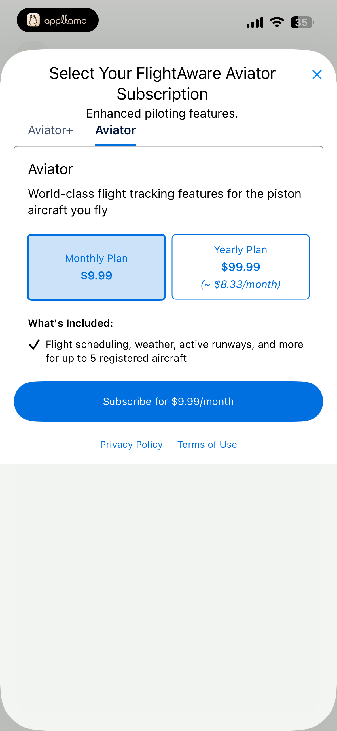 Aviator Subscription