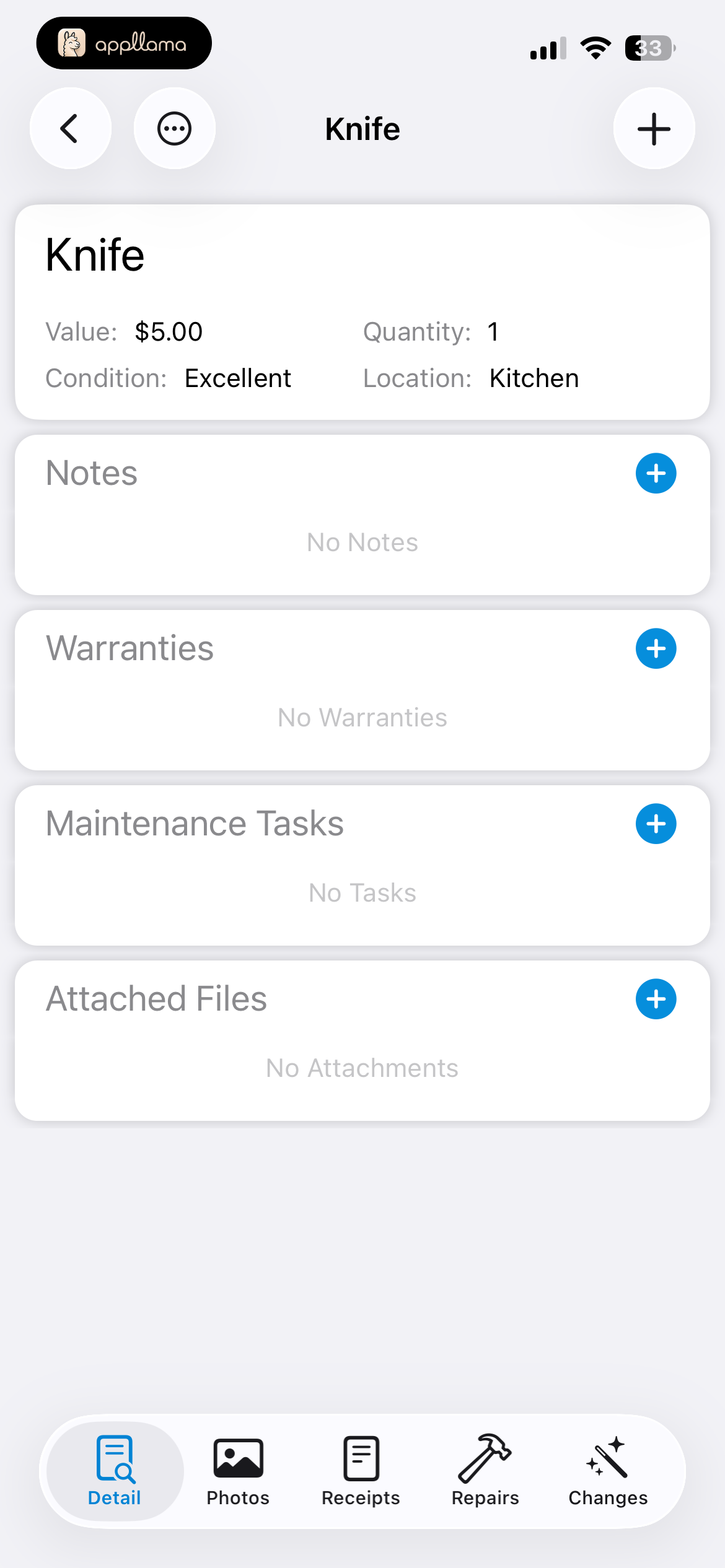 Item Details