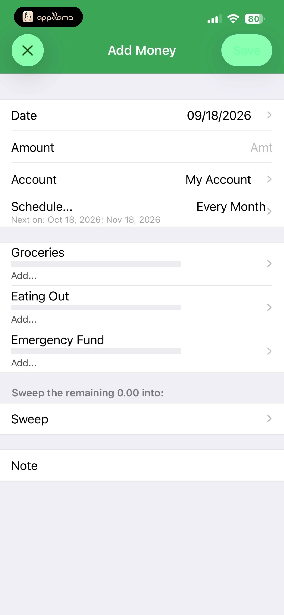 Add Money