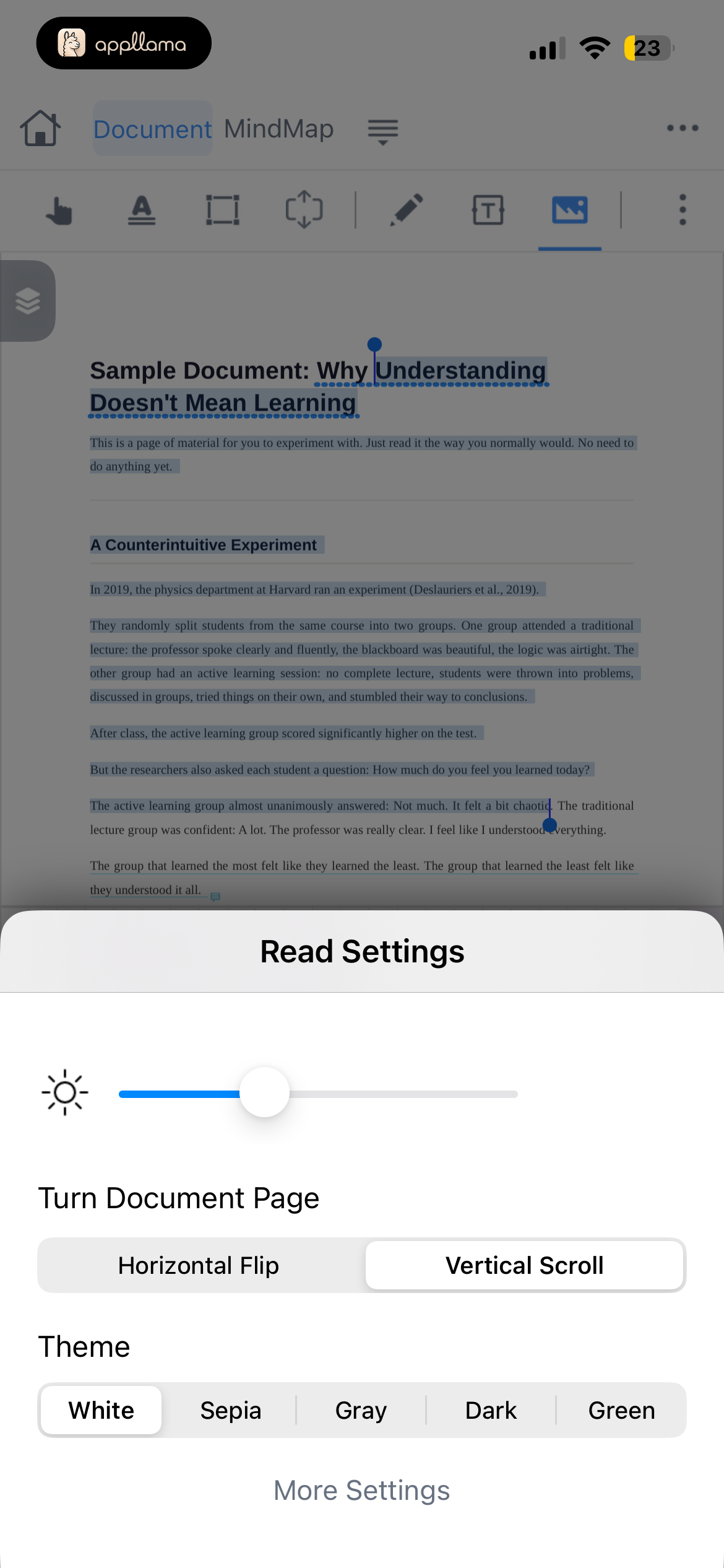 Read Settings