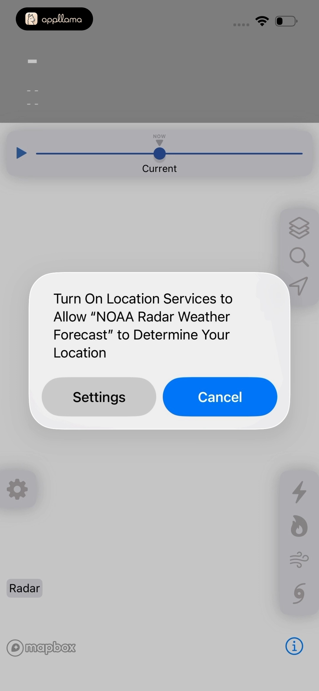 Location Services Alert