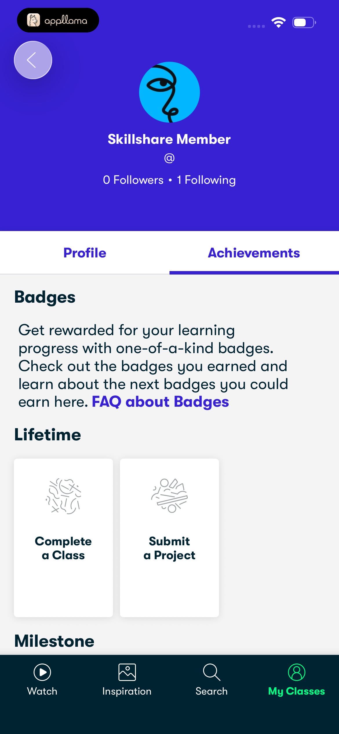 Achievements Badges