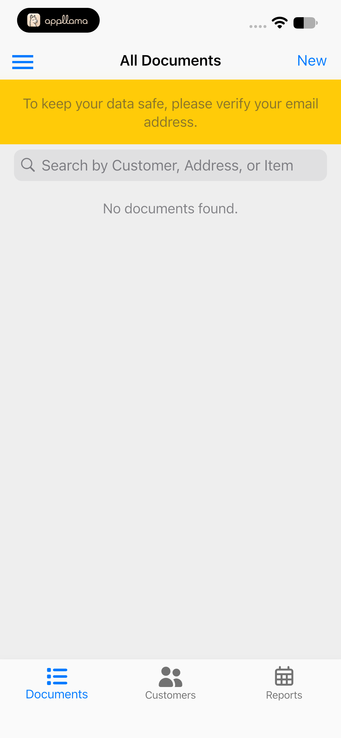 All Documents Empty State