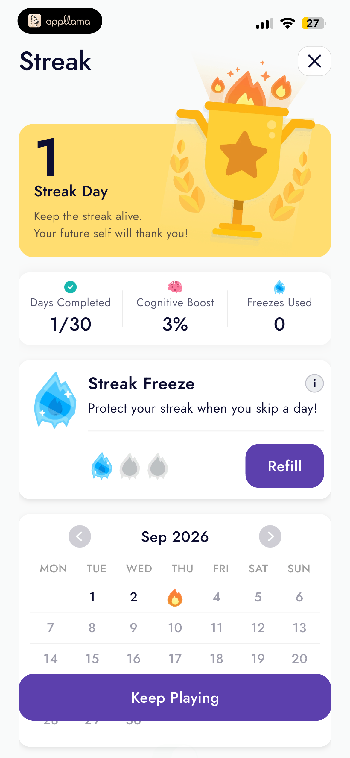 Streak Dashboard