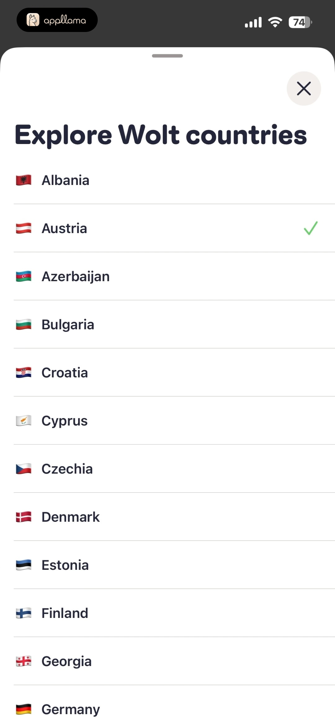Explore Wolt Countries