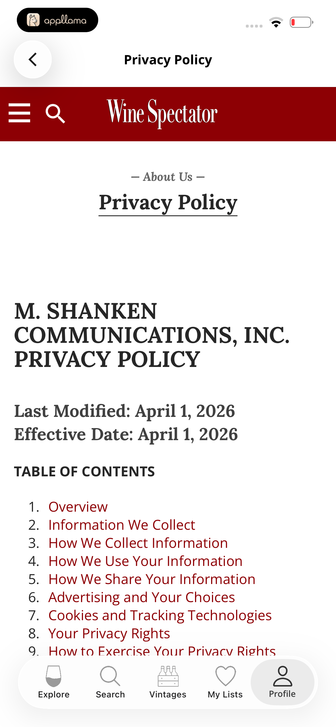 Privacy Policy