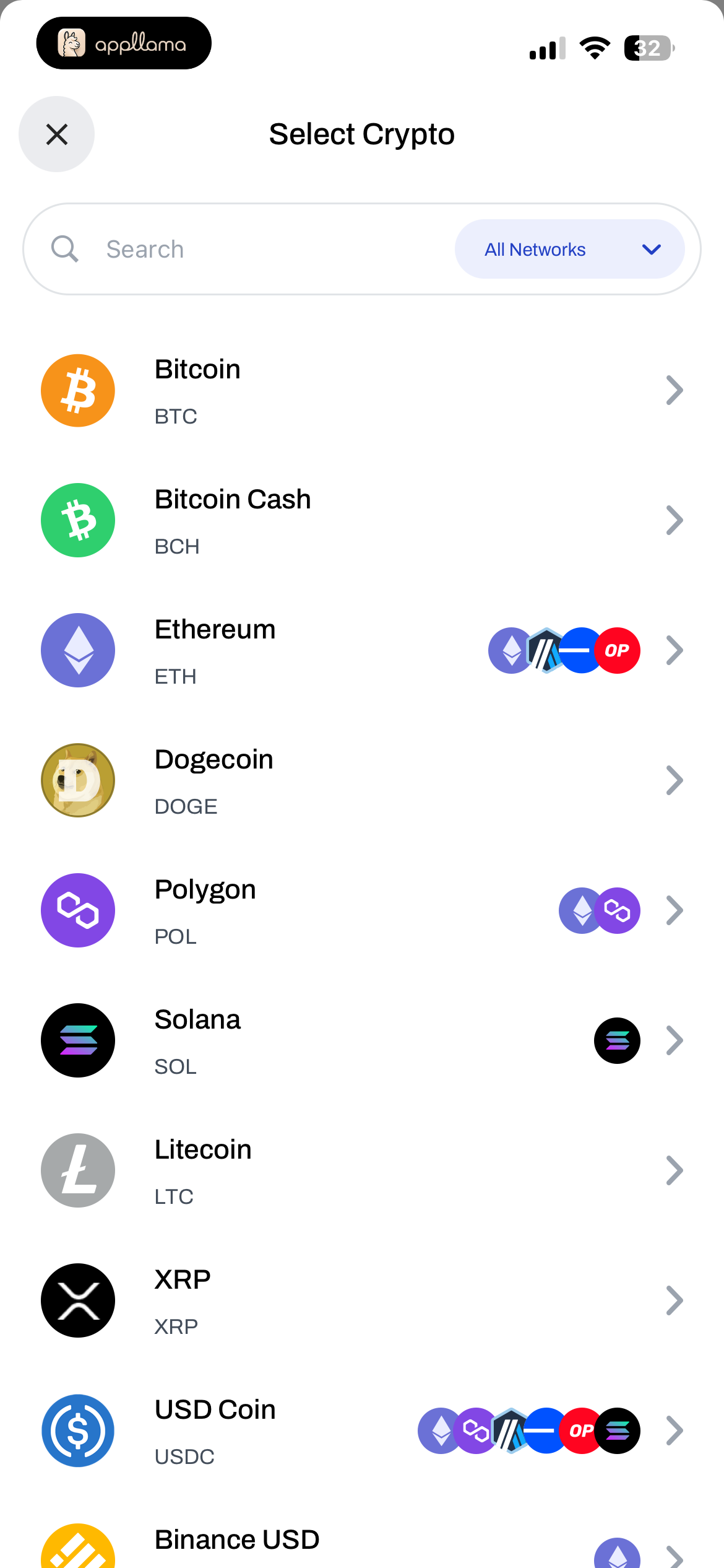 Select Crypto Asset