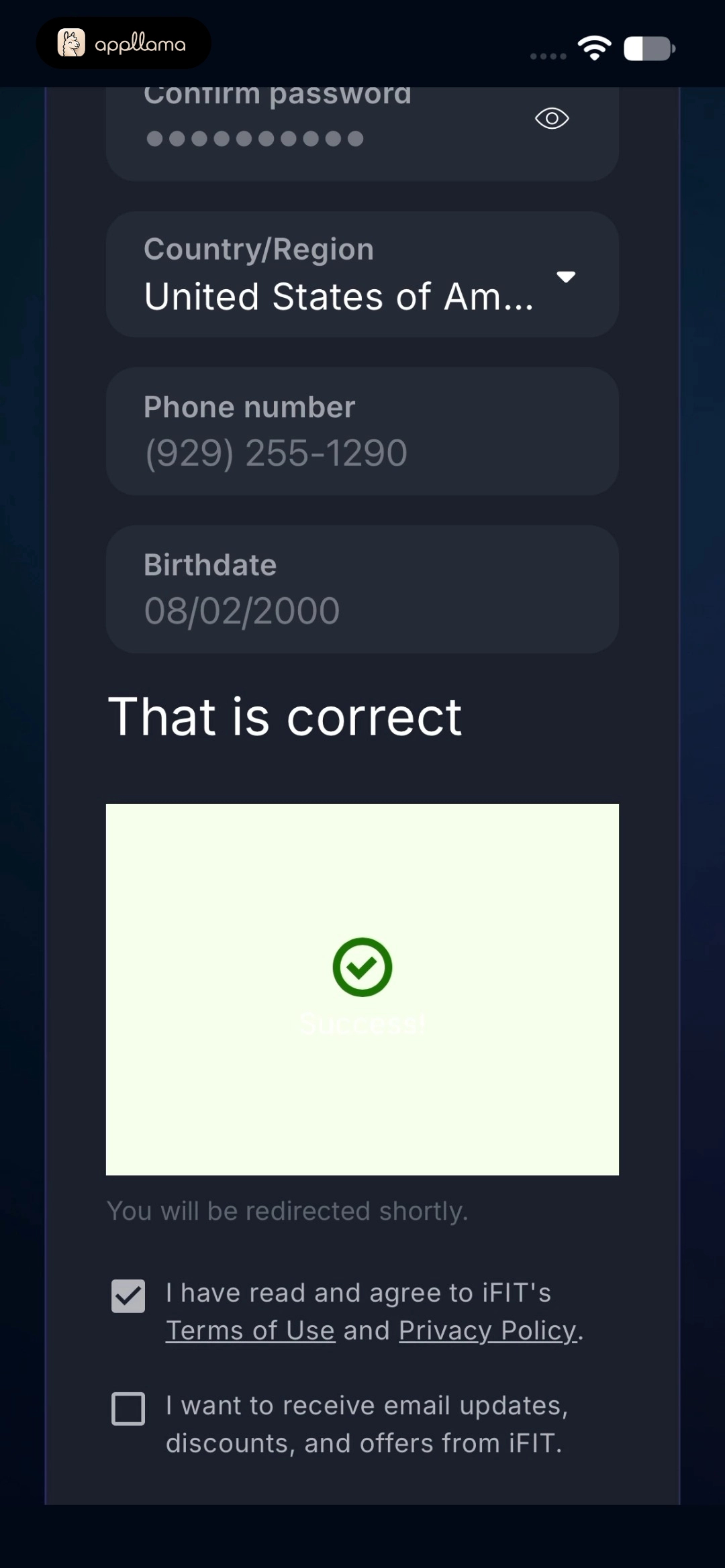 CAPTCHA Verification Success