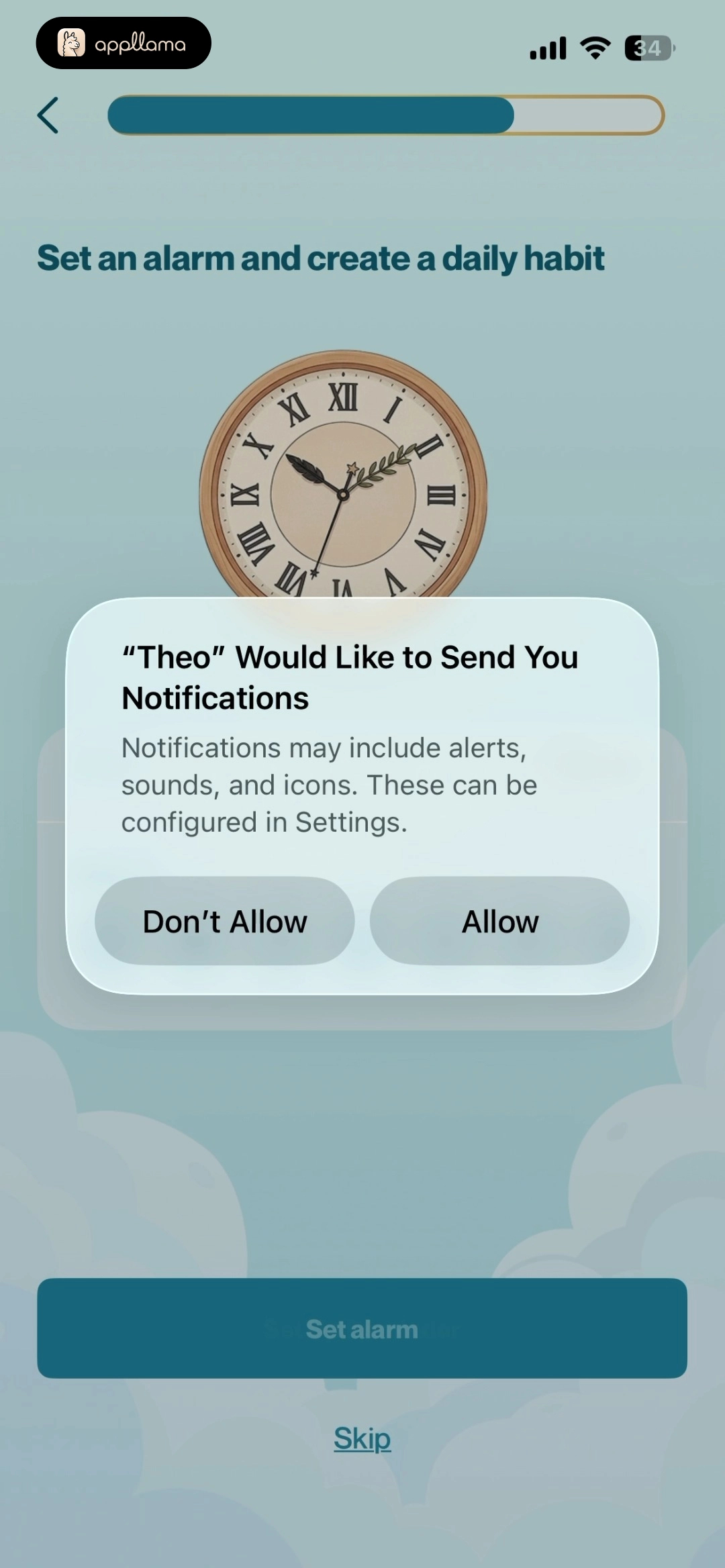 System Notification Prompt