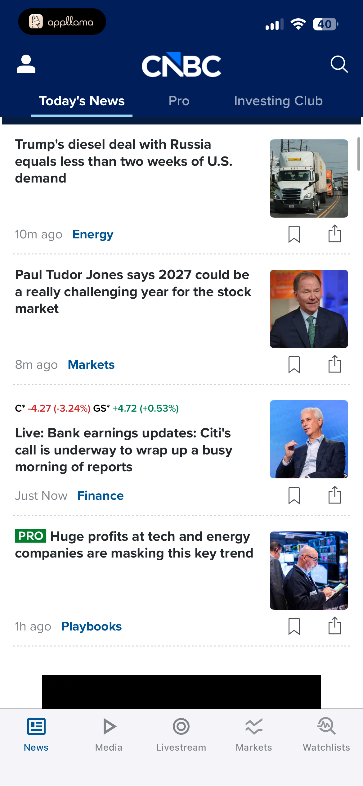 Today's News Feed