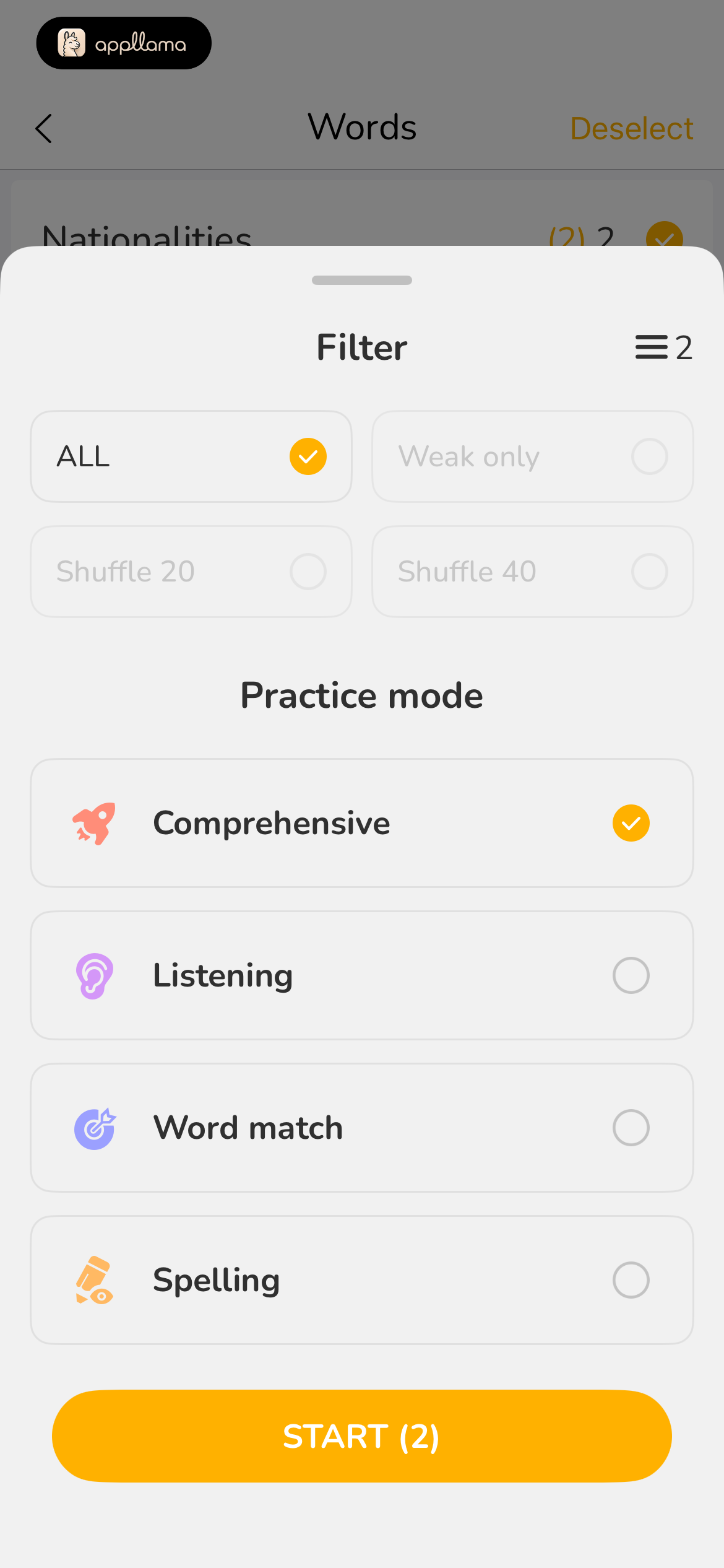 Custom Review Filter