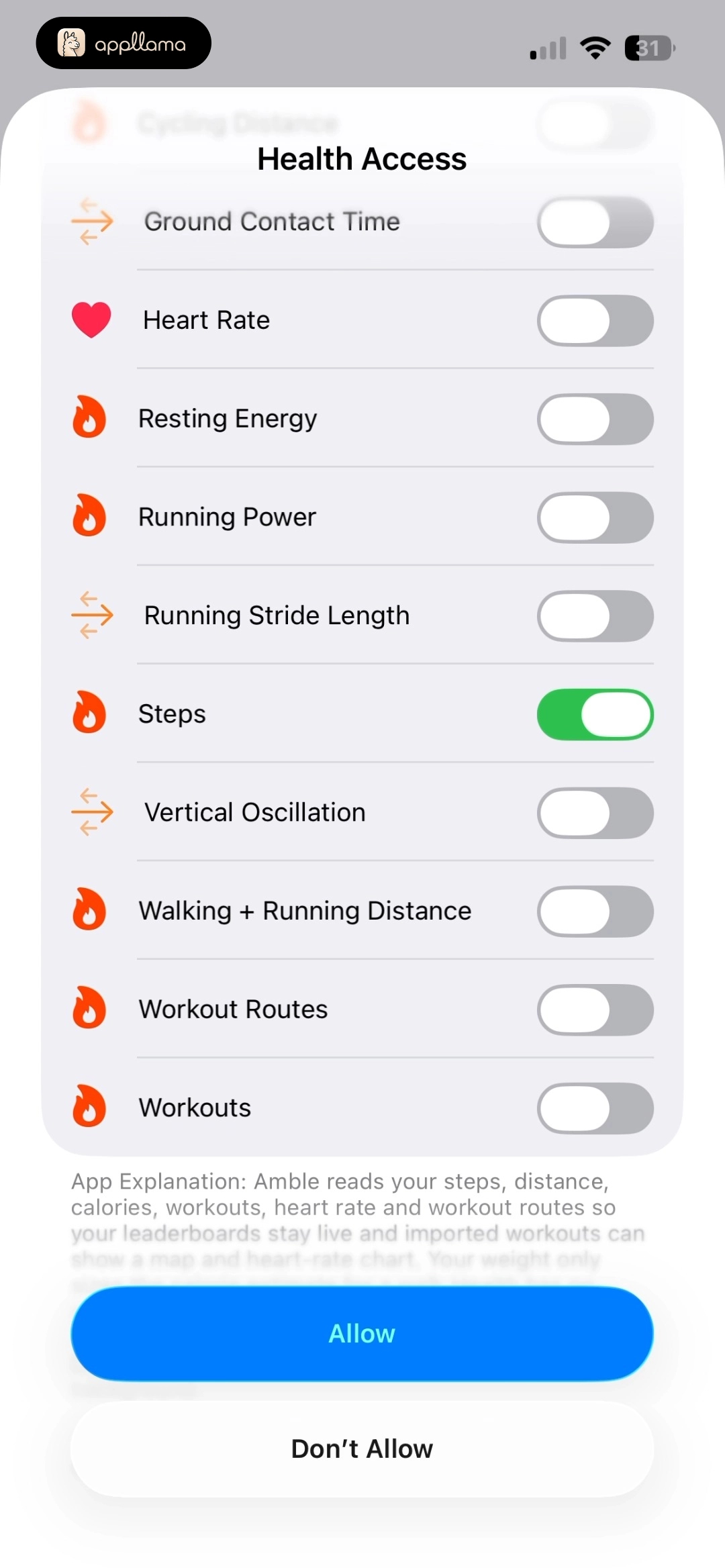 Workout Data Access