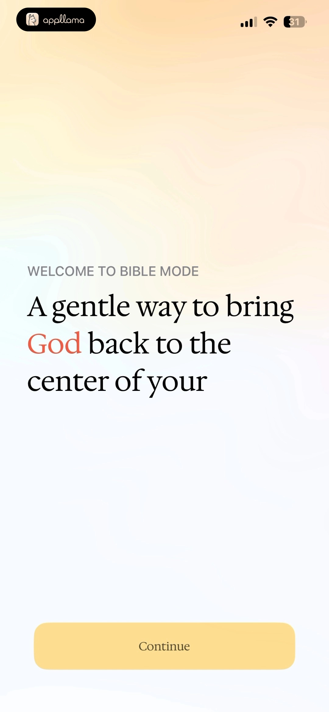 Bible Mode Welcome