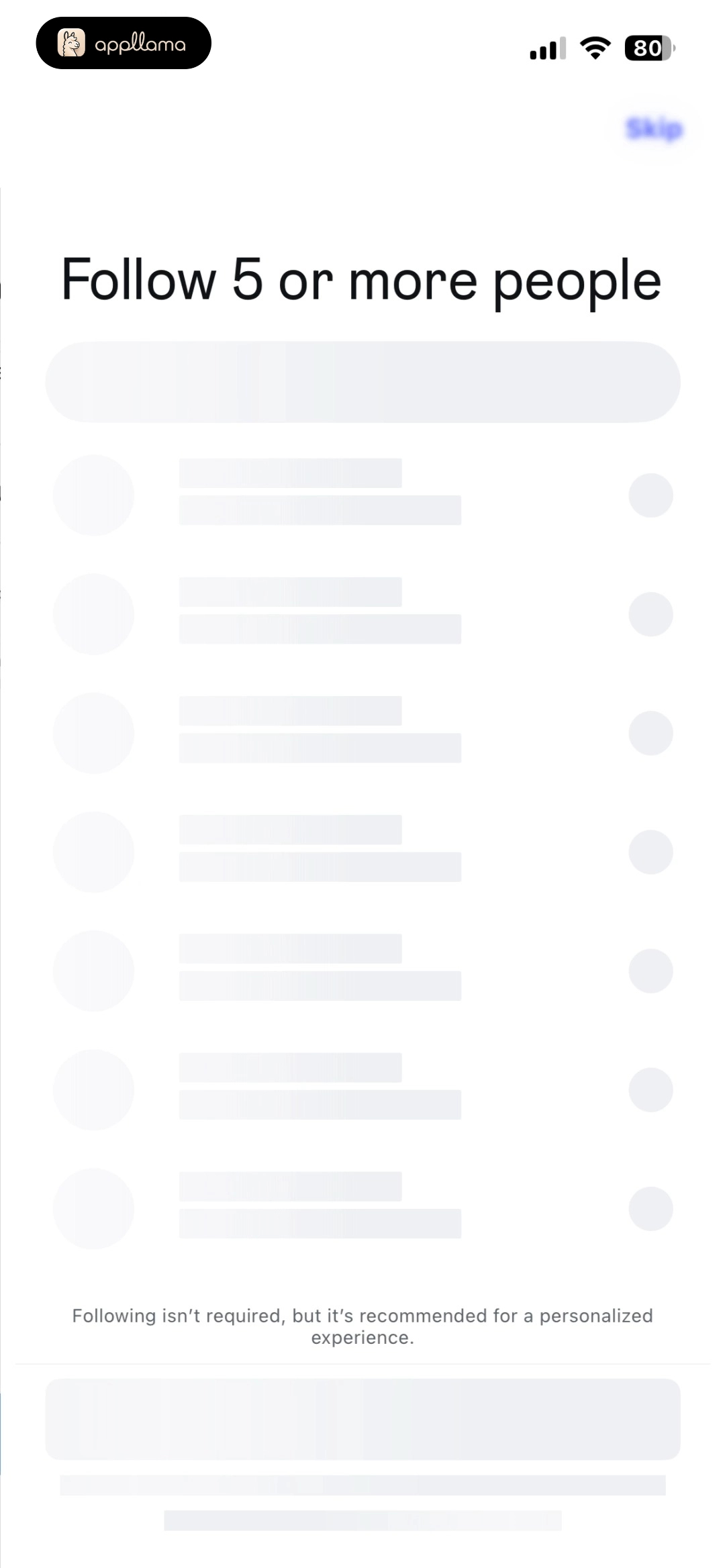 Follow People - Loading