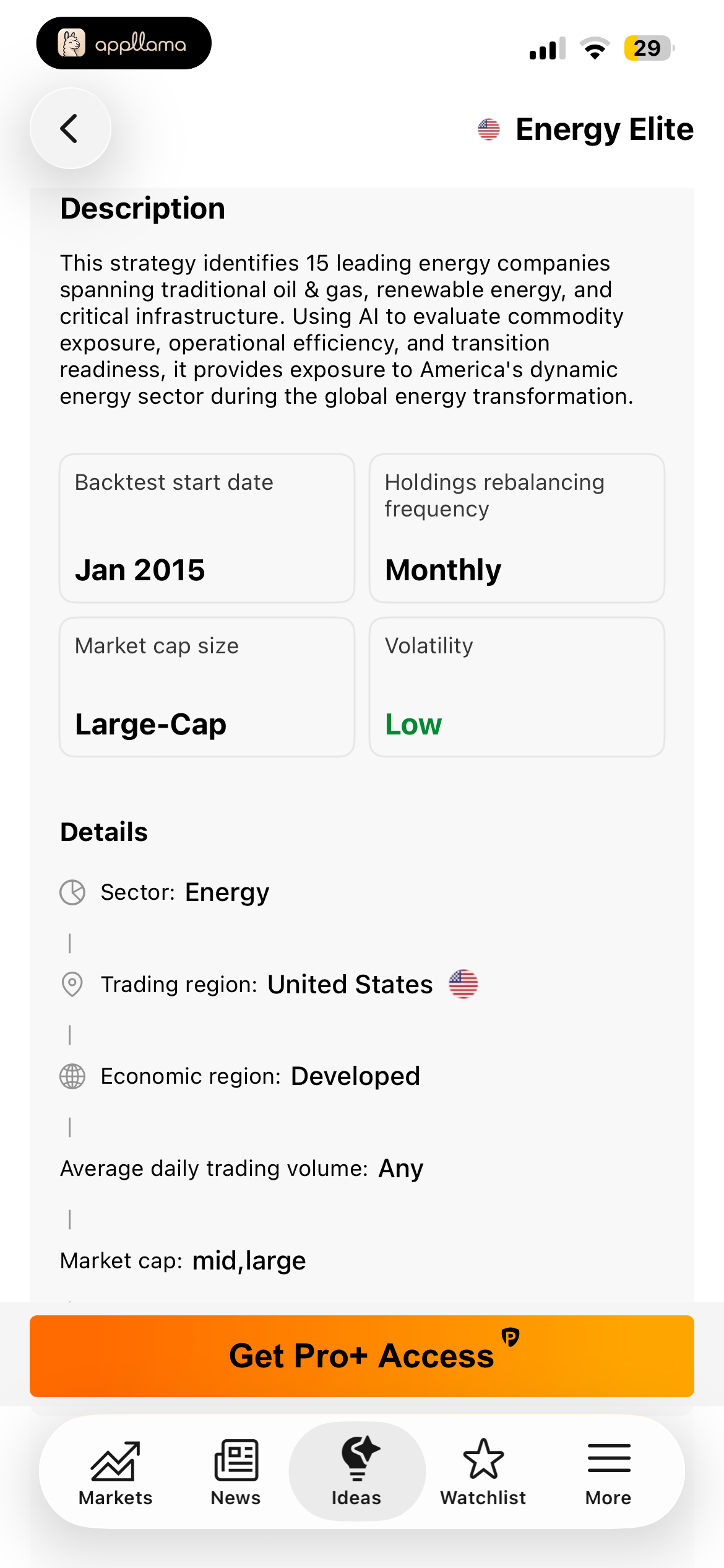 Energy Elite Details